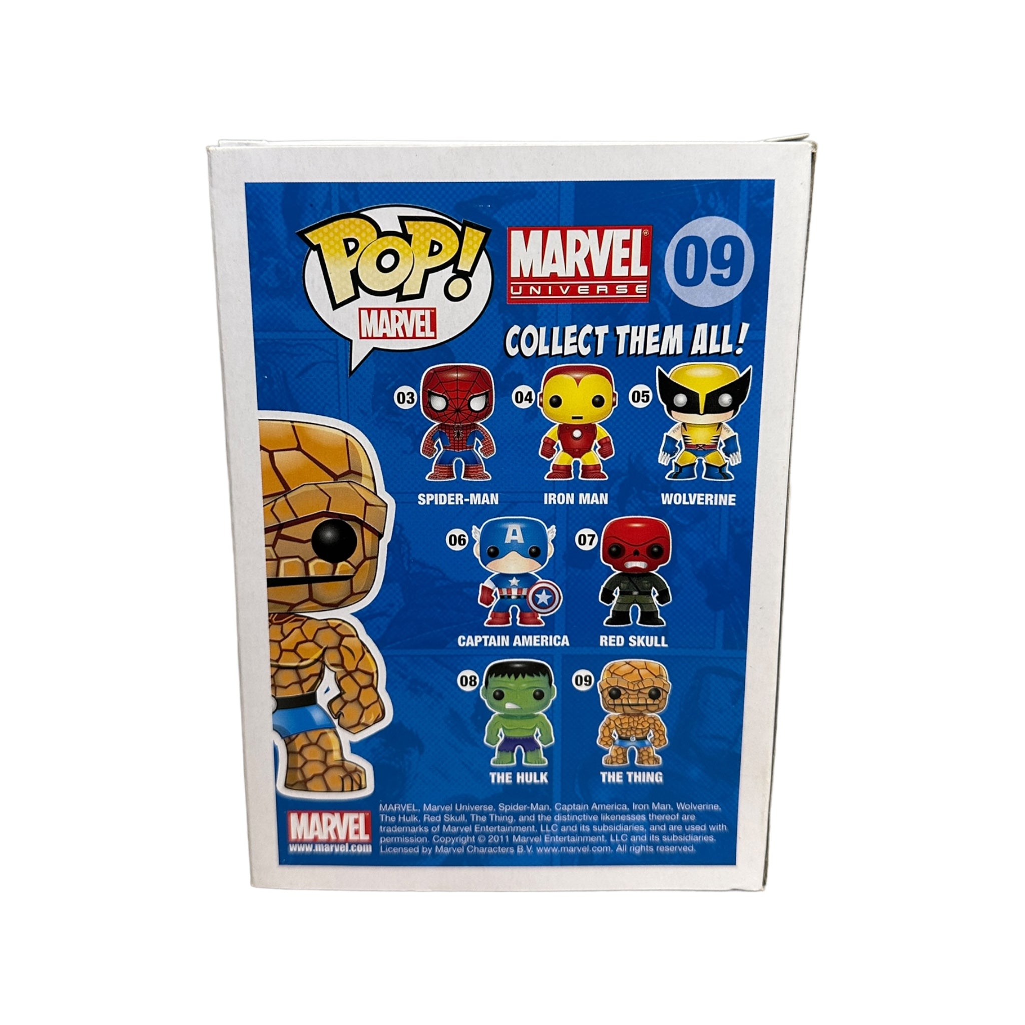 The Thing #09 (Metallic) Funko Pop! - Marvel Universe - SDCC 2011 Exclusive LE480 Pcs - Condition 7/10