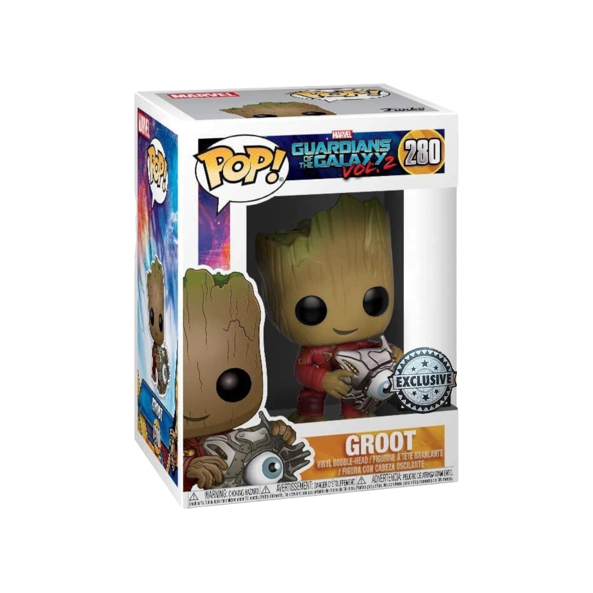 Groot #280 (w/ Eye) Funko Pop! - Guardians of The Galaxy Vol. 2 - Exclusive - Condition 8.75/10