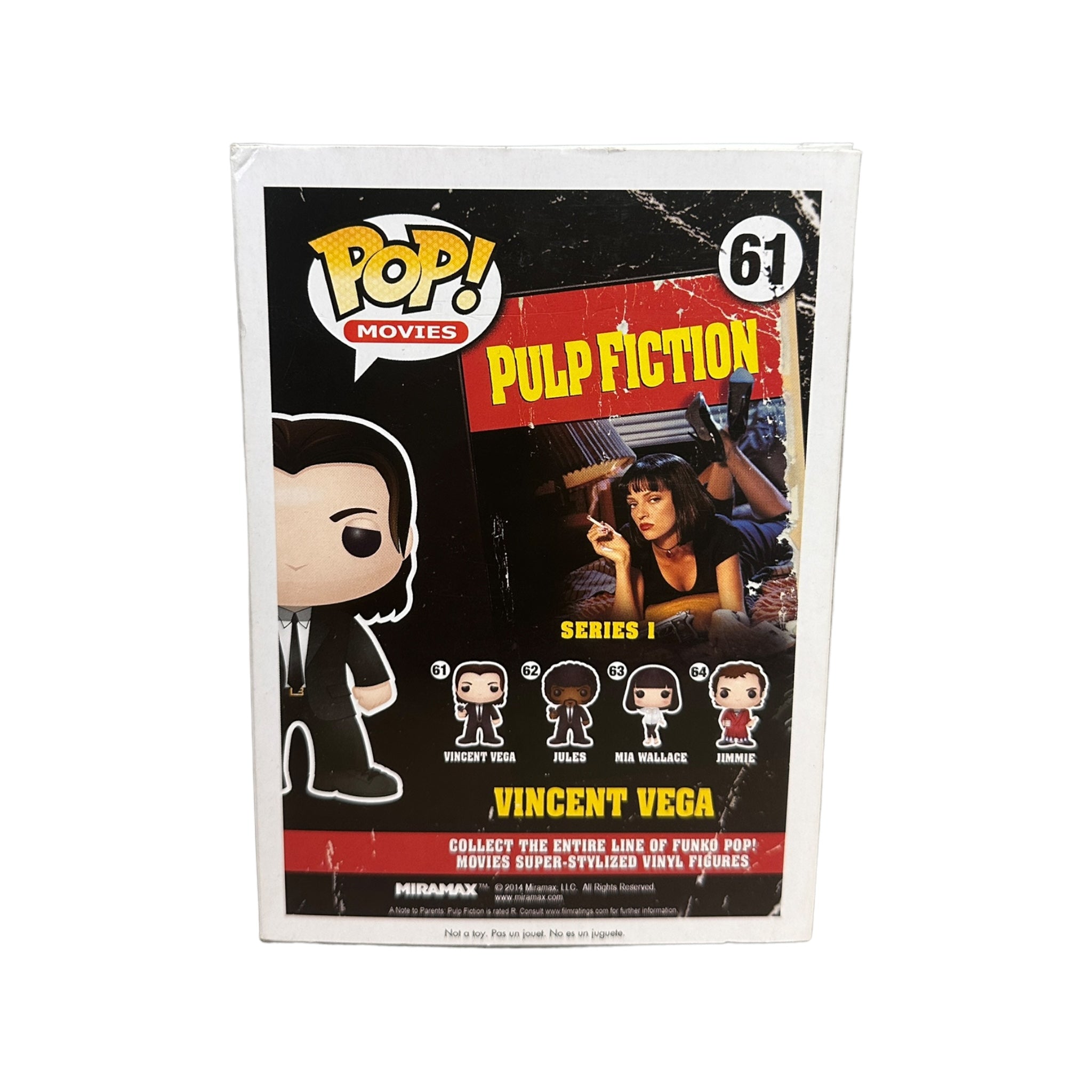 Vincent Vega #61 Funko Pop! - Pulp Fiction - 2014 Pop! - Condition 6/10