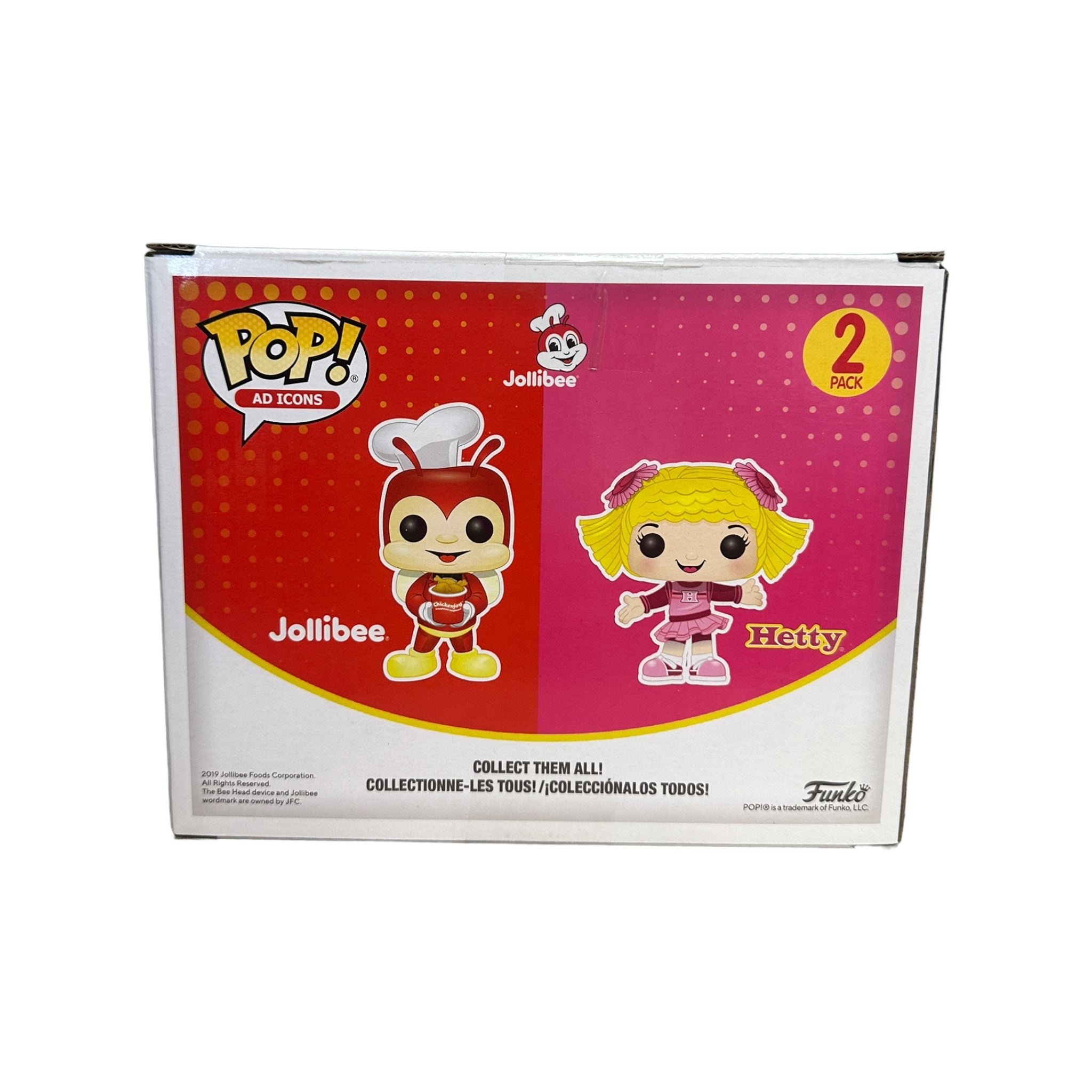 Jollibee & Hetty Spaghetti 2 Pack Funko Pop! - Jollibee - First To Market Exclusive - Condition 8.75/10