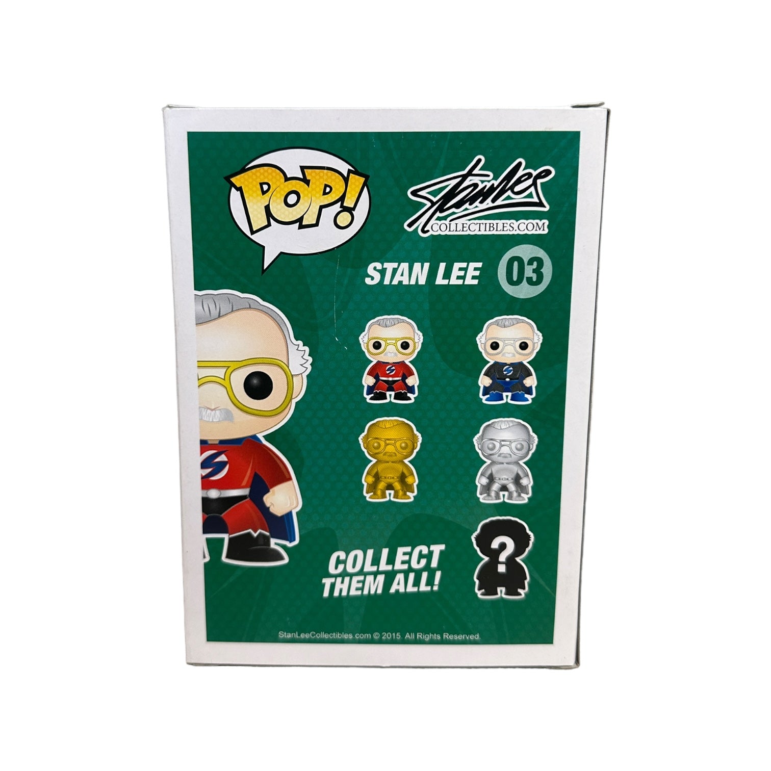 Stan Lee #03 (Super Hero) Funko Pop! - Stan Lee Collectibles - LACC 2015 Exclusive - Condition 8/10