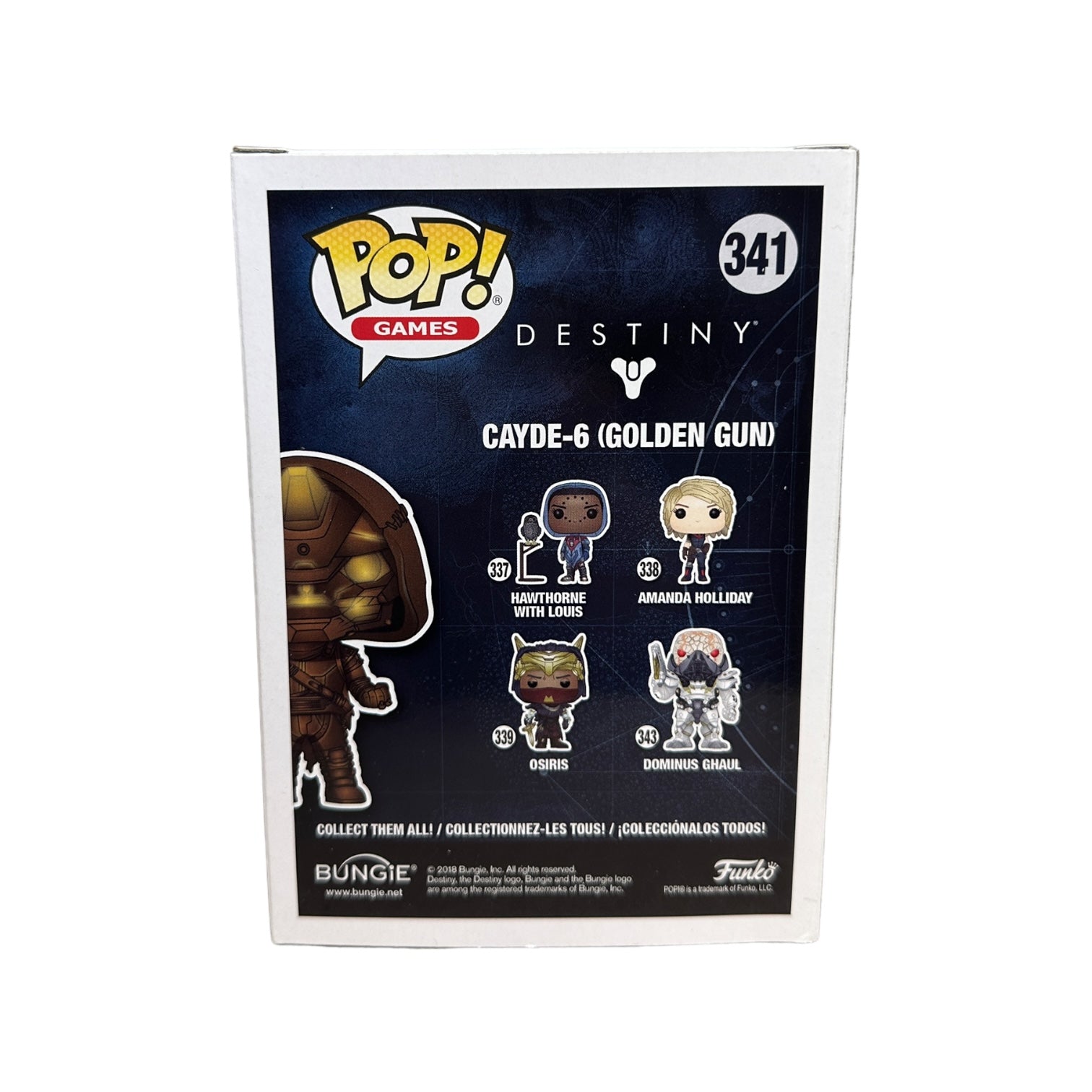 Destiny Cayde-6 Golden good Gun Funko Pop #341