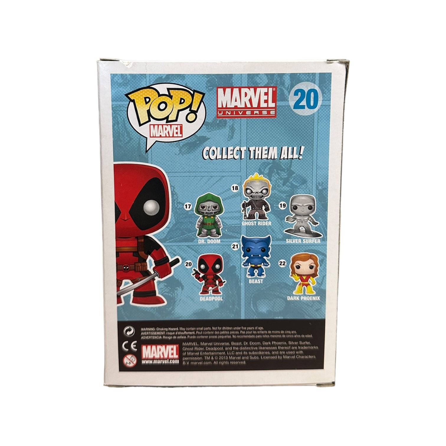 Rob Liefield Signed Deadpool #20 (Metallic) Funko Pop! - Marvel Universe - SDCC 2013 Exclusive LE480 Pcs - Condition 8/10 - Robliefieldcreations.com COA