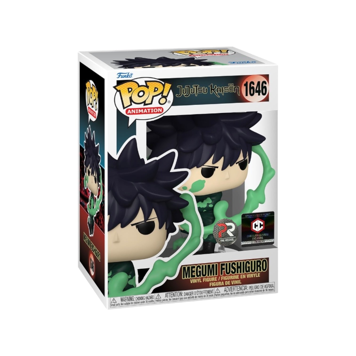 Megumi Fushiguro #1646 Funko Pop! - Jujutsu Kaisen - Chalice Collectibles Pre-Release Exclusive