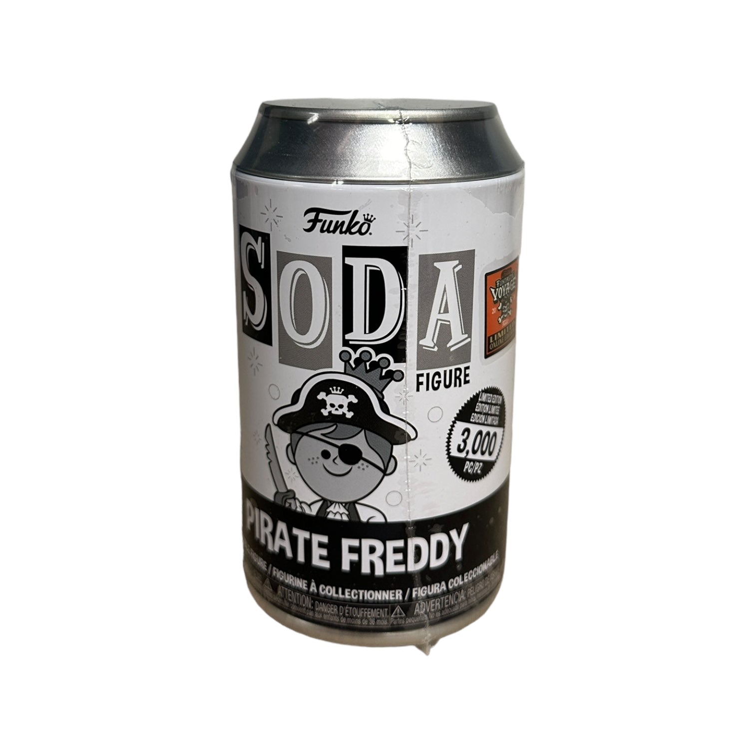 Pirate Freddy (Black & White) Funko Soda Vinyl Figure! - Freddy's Funtastic Voyage 2024 Online Edition LE3000 Pcs