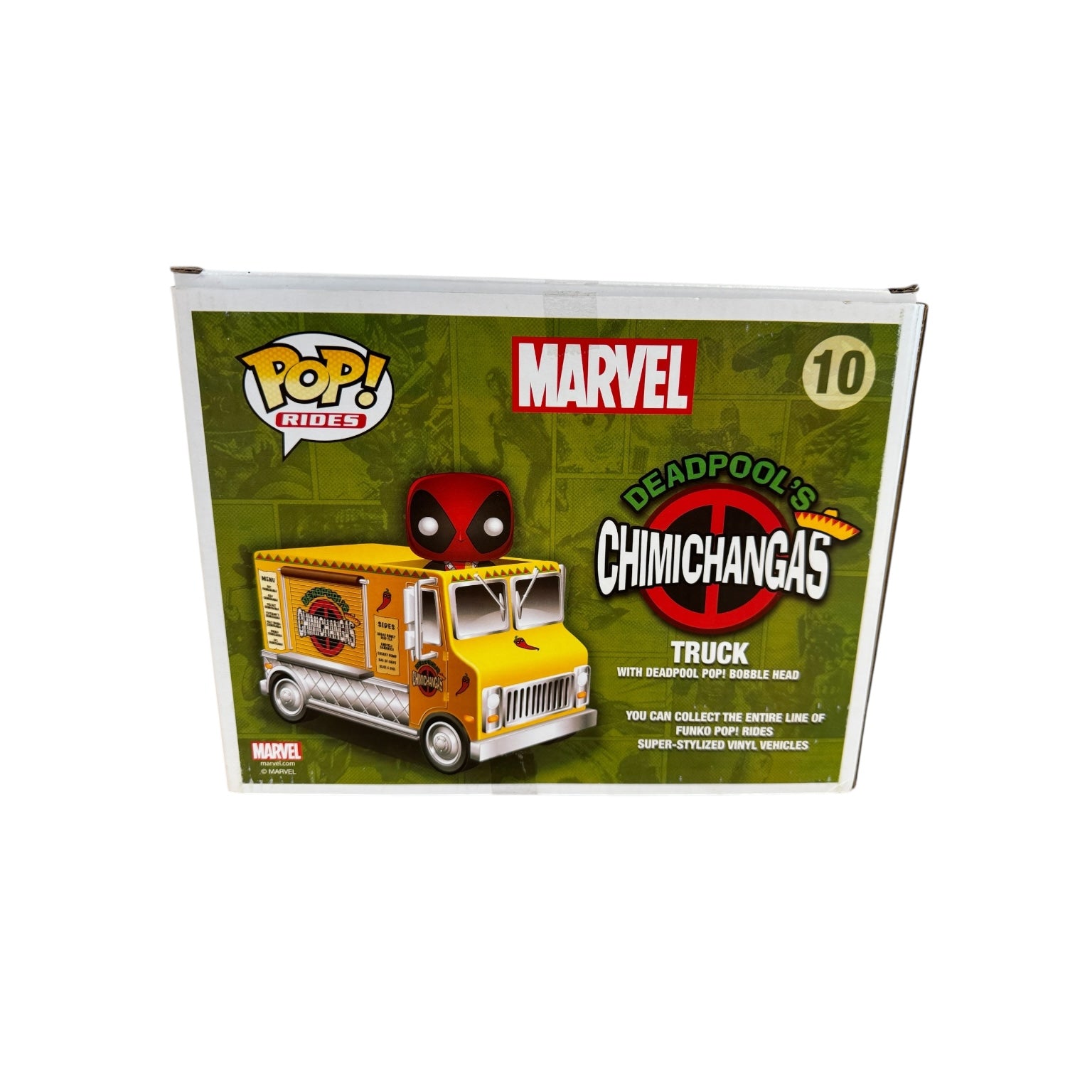 Deadpool's Chimichanga Truck #10 Funko Pop Ride! - Marvel - 2015 Pop! - Condition 7.75/10