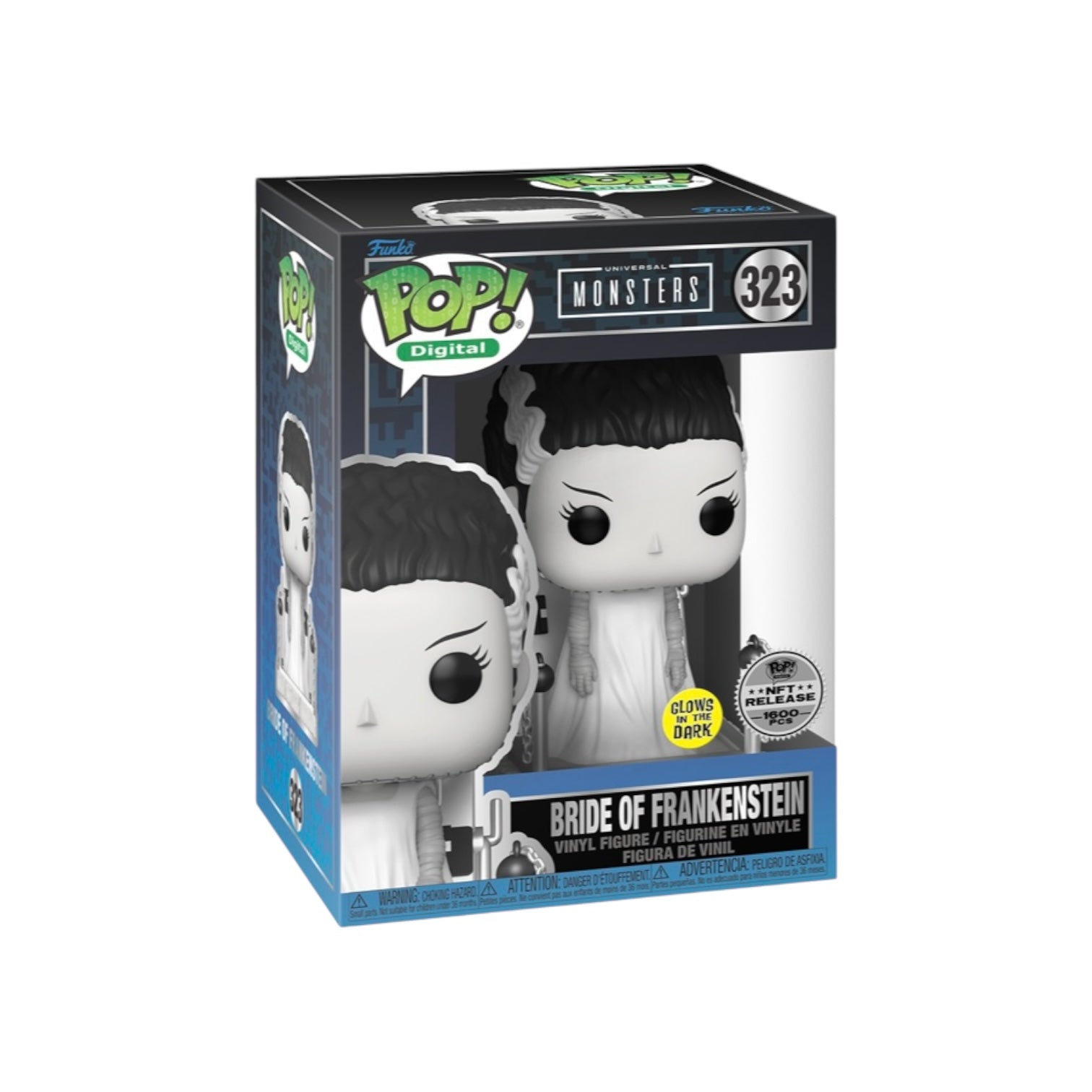 Bride of Frankenstein #323 (Glows in the Dark) Funko Pop! - Universal Monsters - NFT Release Exclusive LE1600 Pcs