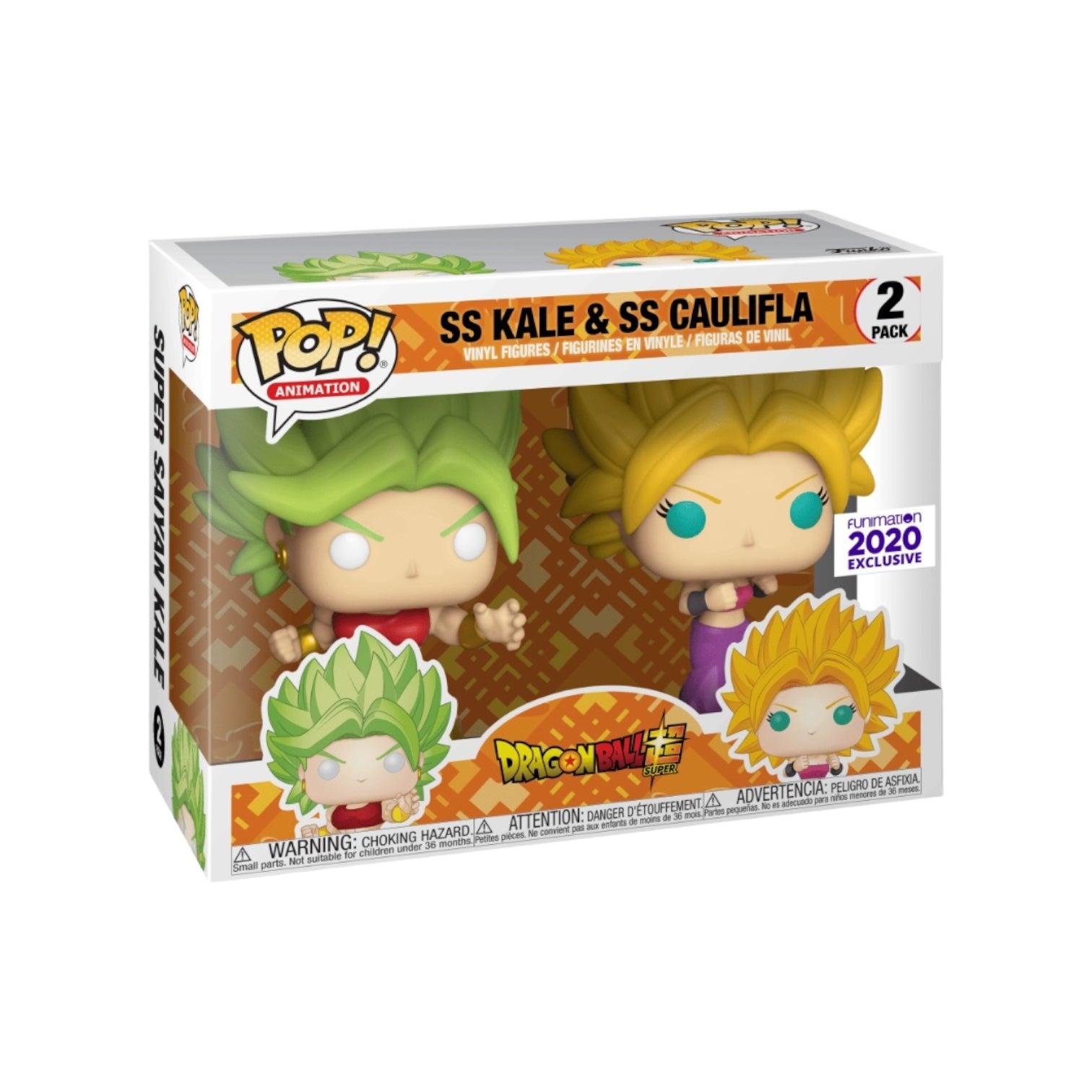 SS Kale & SS Caulifla Funko 2pack Pop! -  Dragonball Z - 2020 Funimation Exclusive