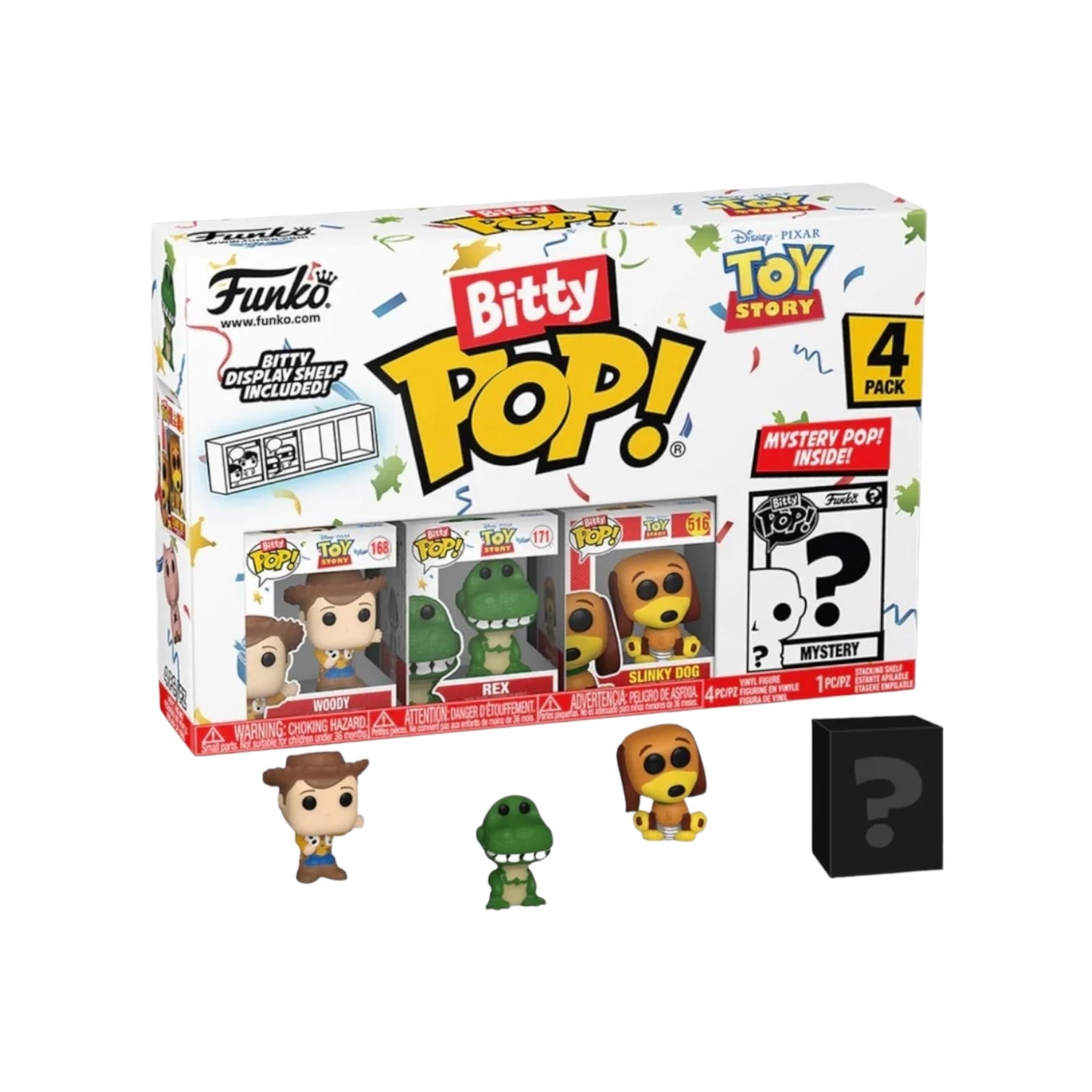 Woody 4 pack Bitty POP! - Toy Story - Chance of Chase