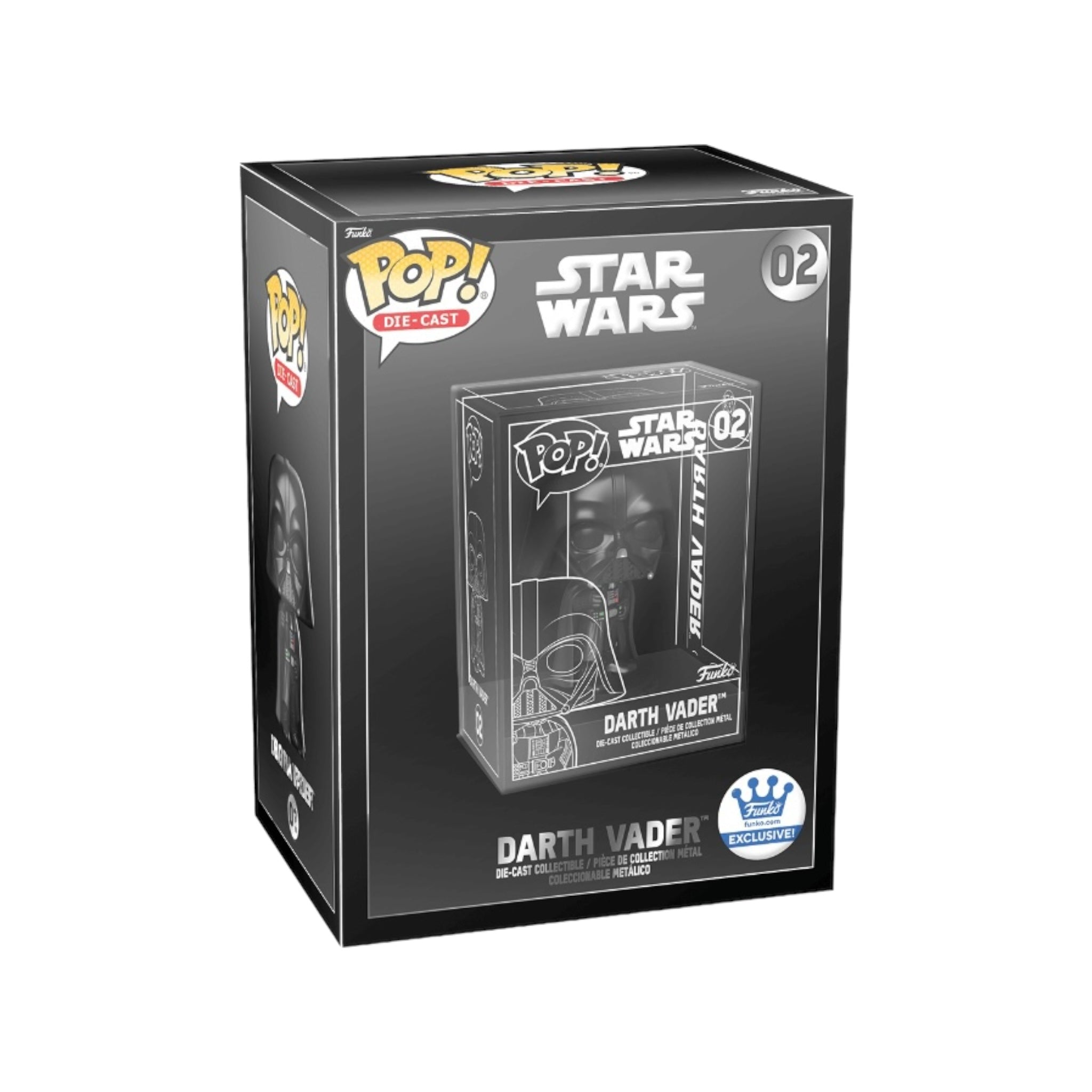 Darth Vader #02 Funko Pop Die-Cast! - Star Wars - Funko Shop Exclusive - Unsealed