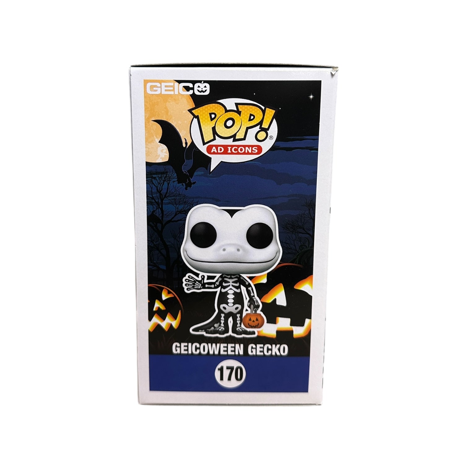 Geicoween Gecko #170 (Glows in the Dark) Funko Pop! - Ad Icons - Geico Exclusive - Condition 8/10