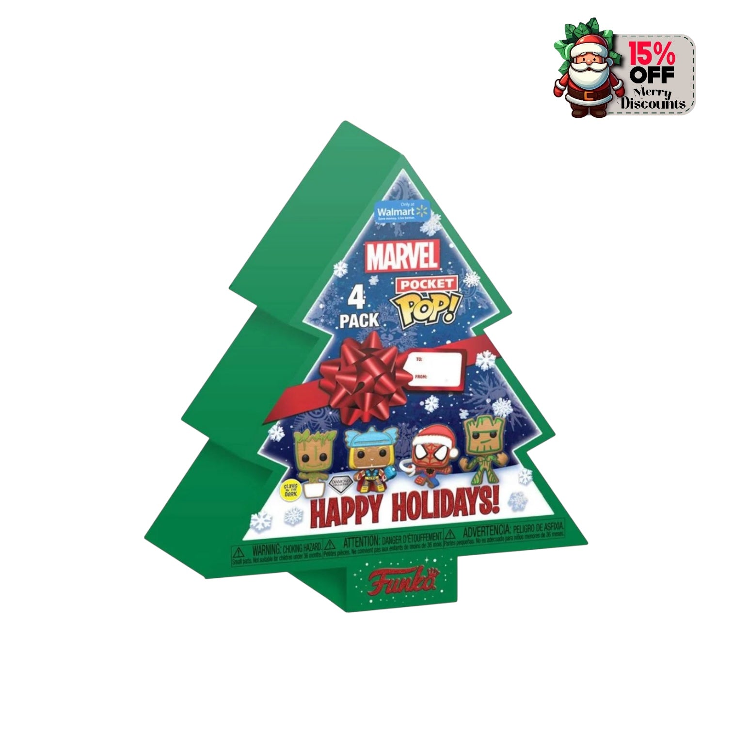 Pocket Pop! Happy Holidays 4pack - Marvel - Funko Special Edition