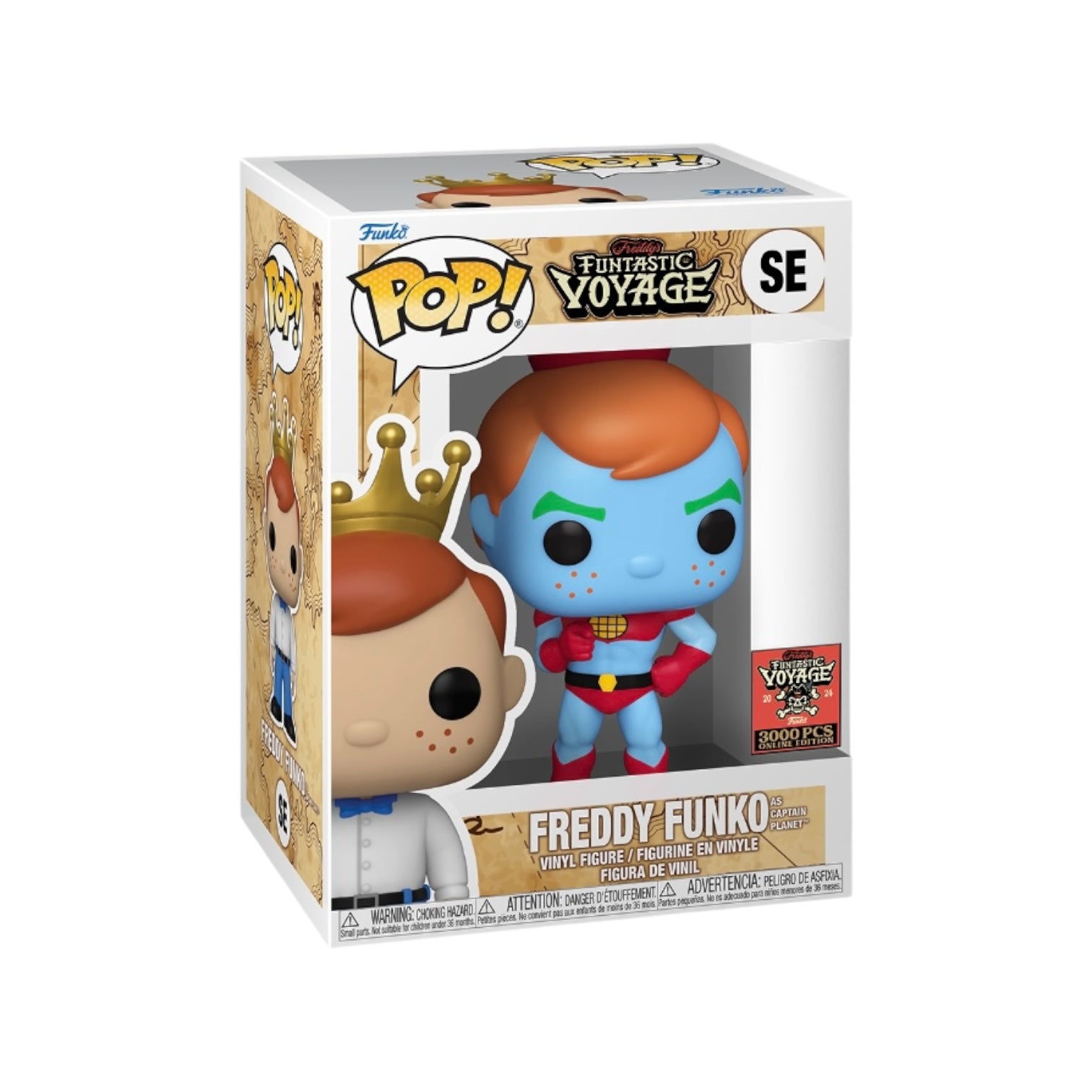 Freddy Funko as Captain Planet Funko Pop! - The New Adventures of Captain Planet - Freddy's Funtastic Voyage 2024 Online Edition LE3000 Pcs