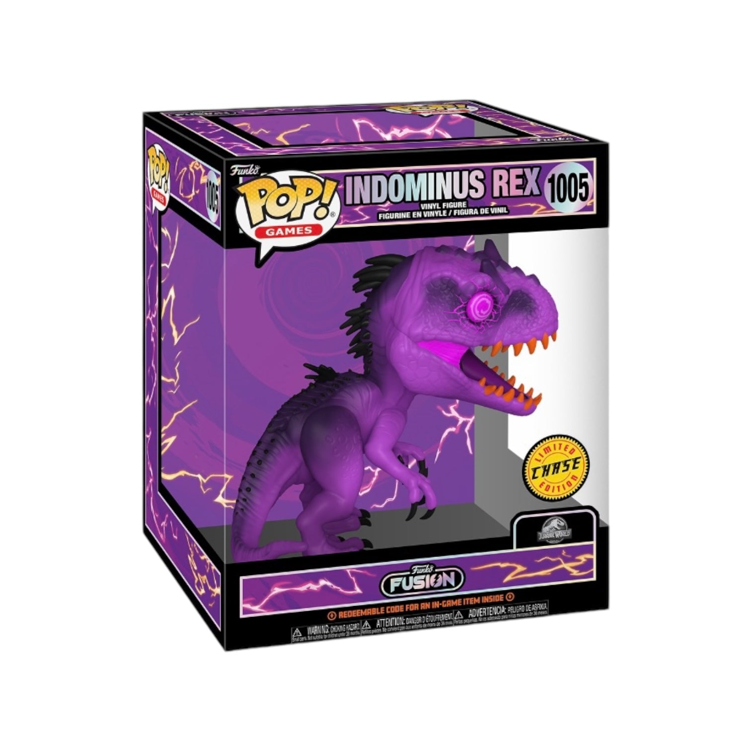 Indominus Rex #1005 (Purple Chase) 6" Funko Pop! - Funko Fusion - Condition 7/10