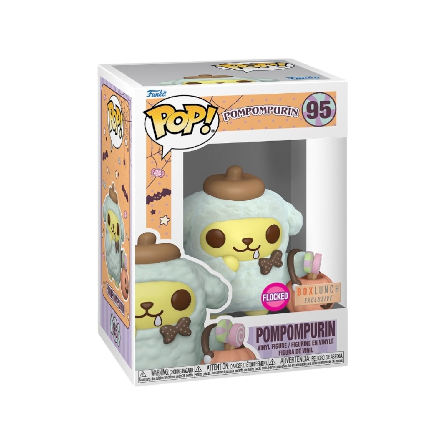 Pompompurin #95 (Flocked) Funko Pop! - Sanrio - BoxLunch Exclusive