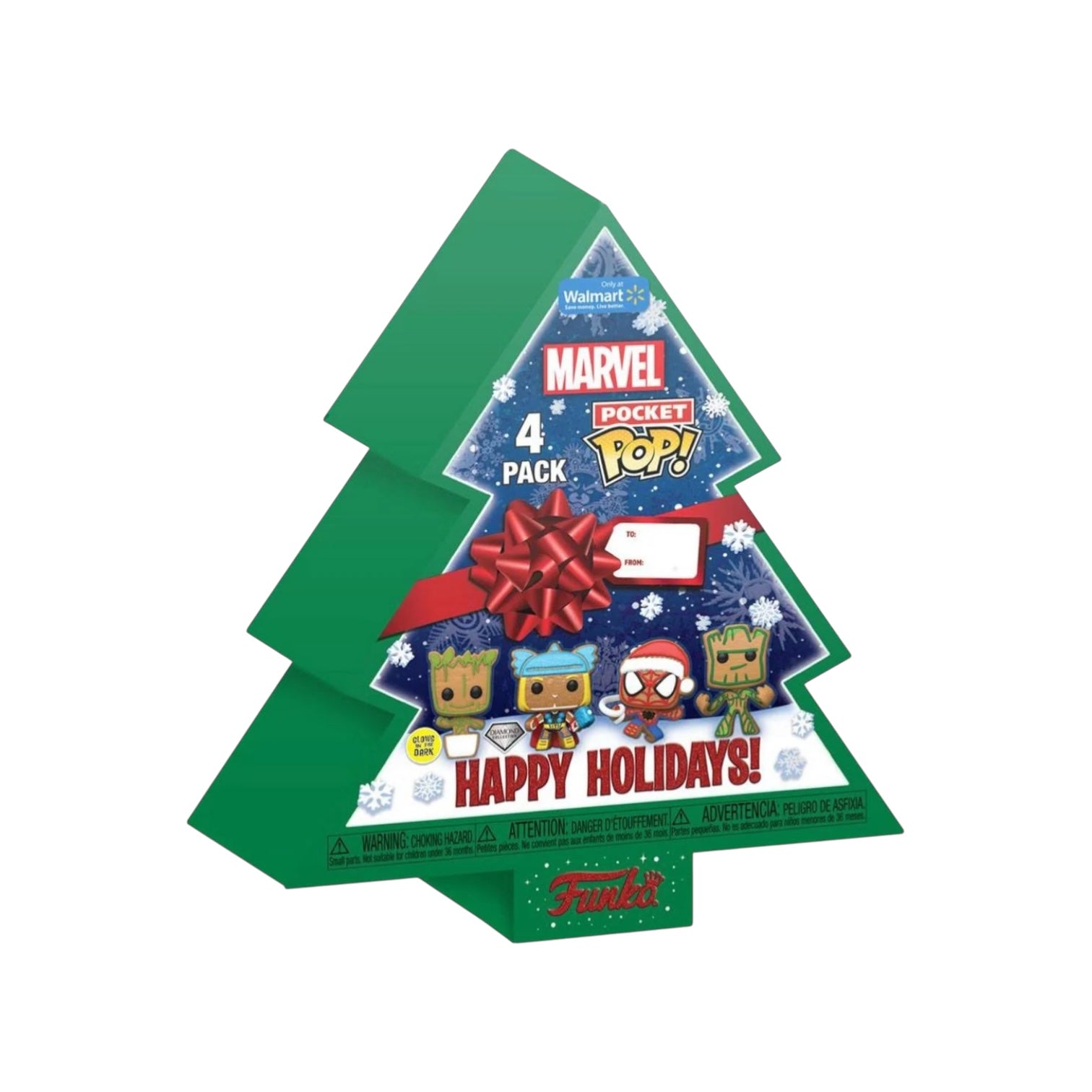 Pocket Pop! Happy Holidays 4pack - Marvel - Funko Special Edition