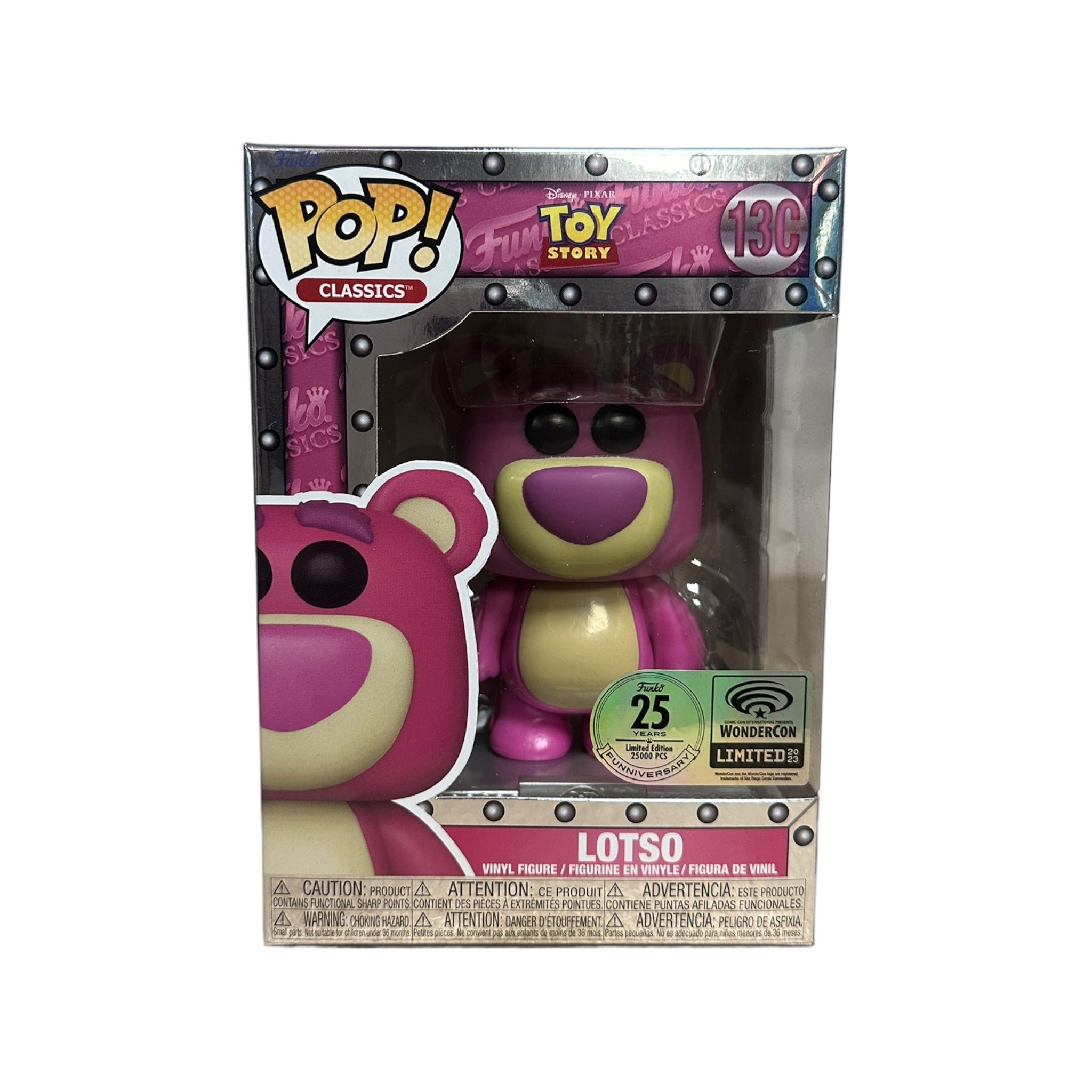 Lotso #13C 25th Anniversary Funko Pop! - Toy Story - WonderCon 2023 Official Convention Exclusive - Condition 9/10