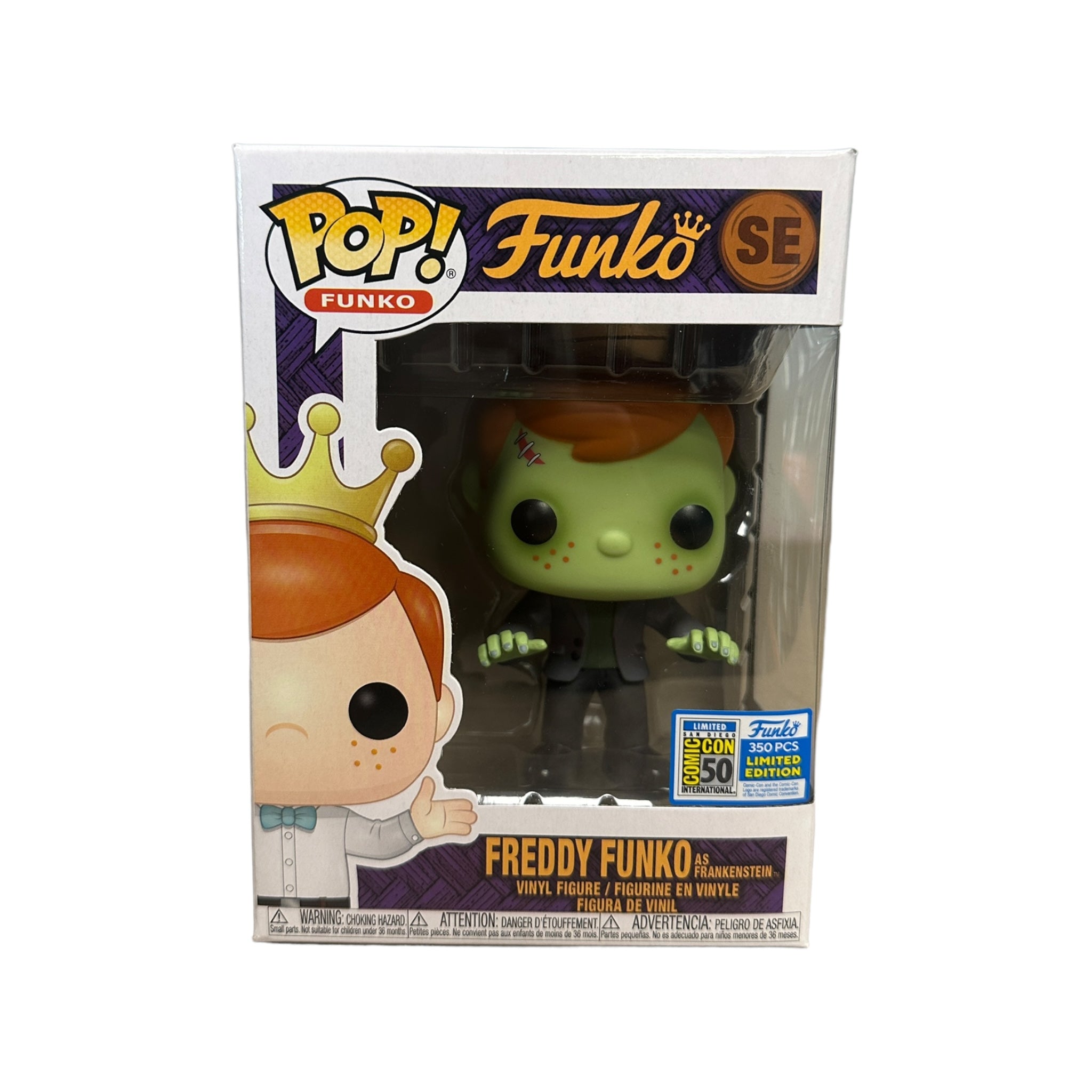 Freddy Funko as Frankenstein (Error Glow Head) Funko Pop! - Universal Monsters - SDCC 2019 Exclusive LE350 Pcs - Condition 8/10