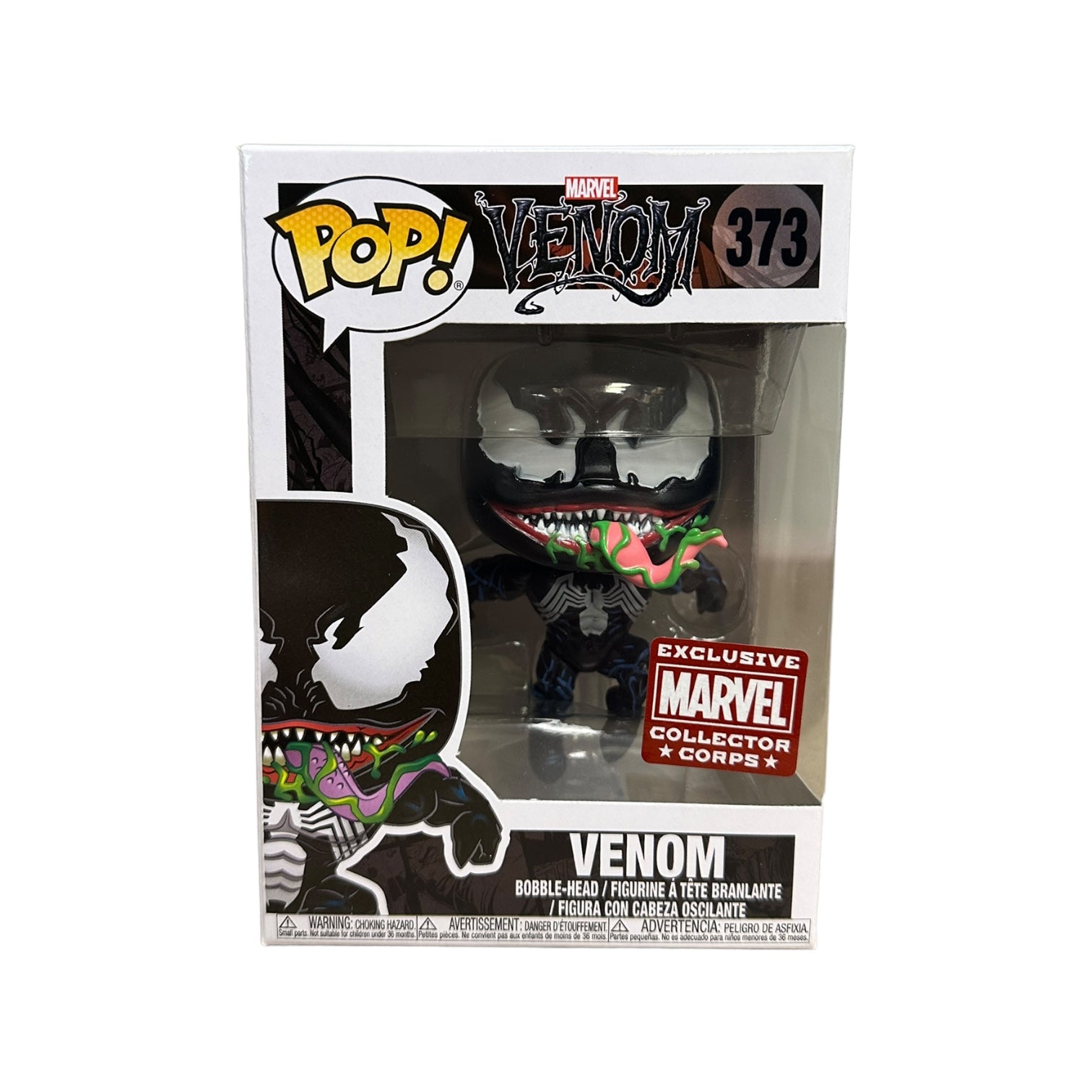 Venom #373 (Leaping) Funko Pop! - Marvel: Venom - Marvel Collector Corps Exclusive - Condition 8.5/10