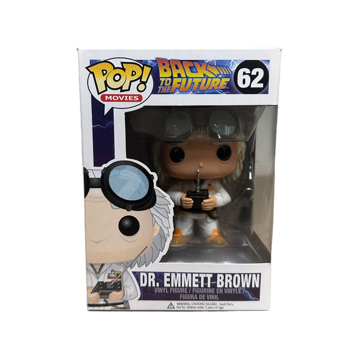 Dr. Emmett Brown #62 (Error) Funko Pop! - Back To The Future - 2013 Pop! - Condition 8/10