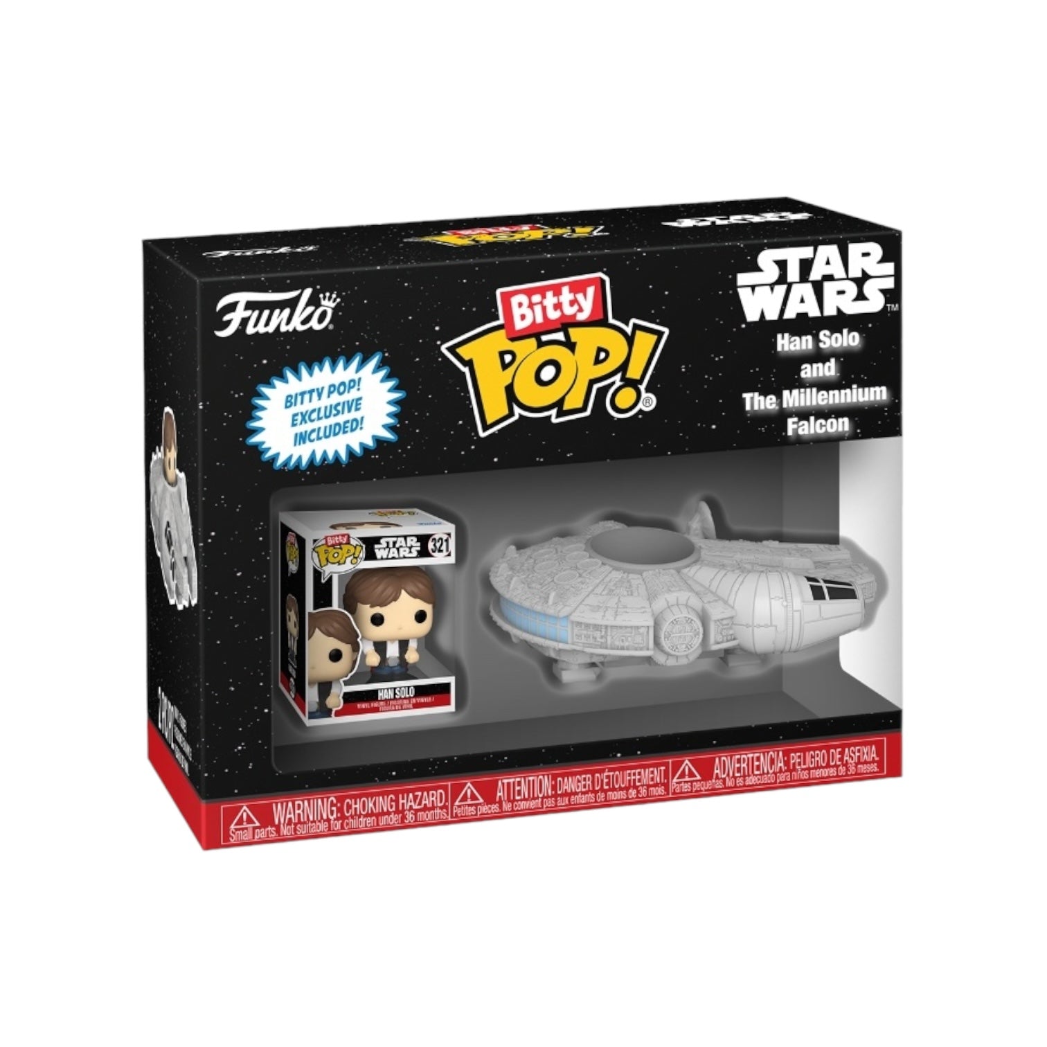 Han Solo and The Millennium Falcon Funko Bitty Rides Pop! - Star Wars - Coming Soon