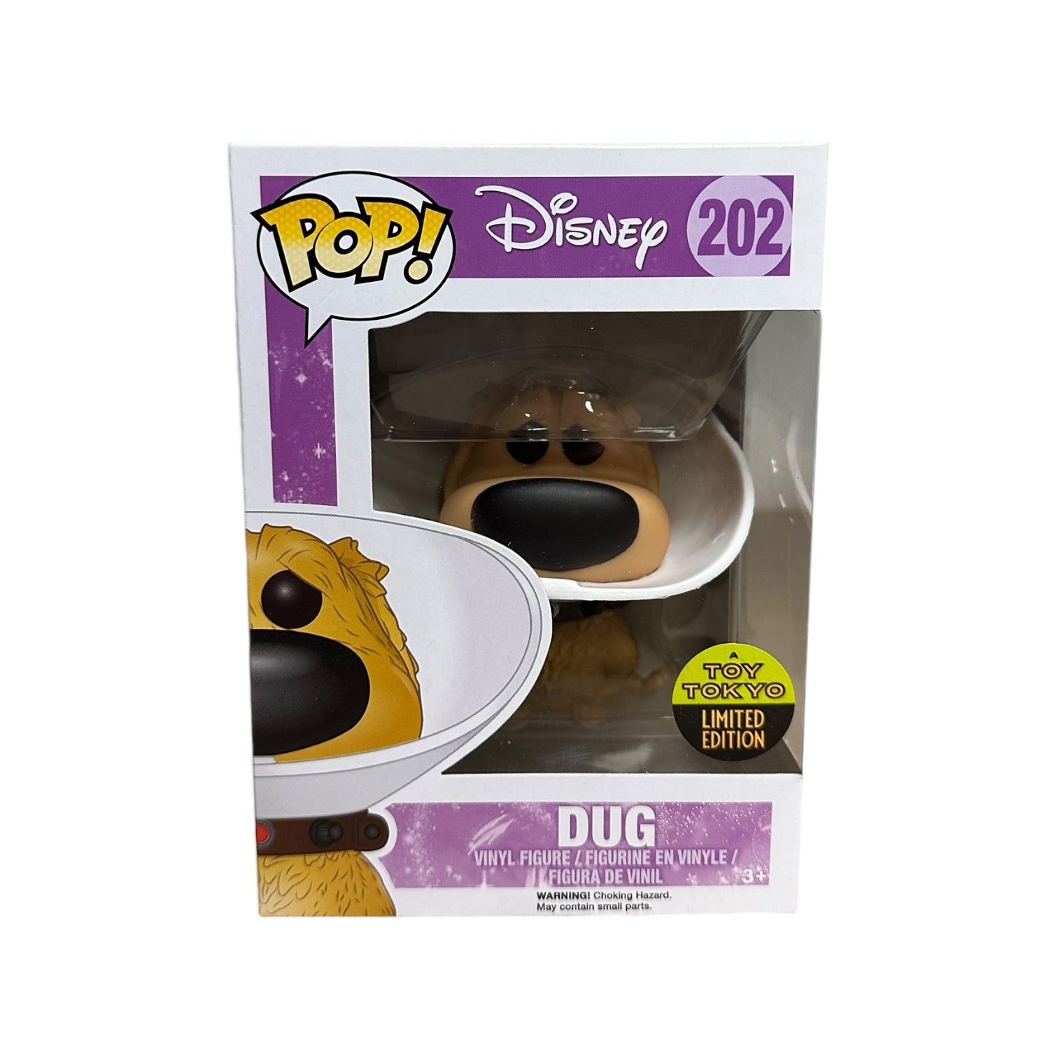 Dug #202 (w/ Cone of Shame) Funko Pop! - Disney Series 8 - SDCC 2016 Toy Tokyo Exclusive - Condition 8.75/10