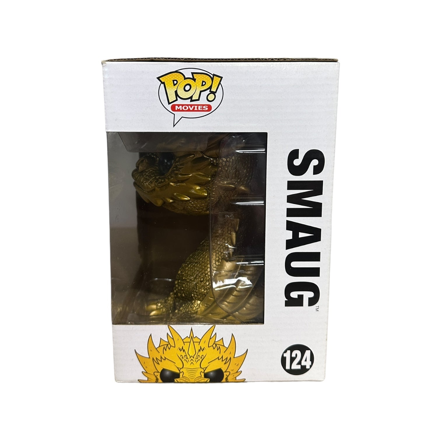 Smaug #124 (Gold Metallic) 6" Funko Pop! - The Hobbit: The Battle of The Five Armies - 2015 Pop! - Condition 7/10