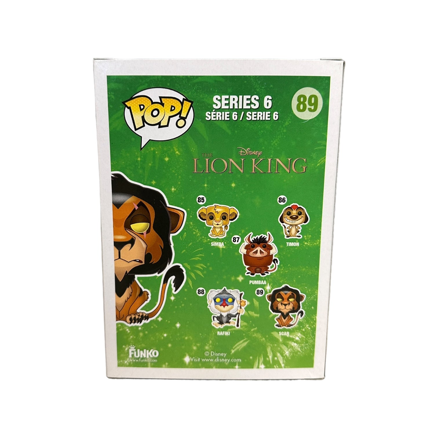 Scar #89 Funko Pop! - Disney Series 6 - 2014 Pop! - Condition 8.75/10