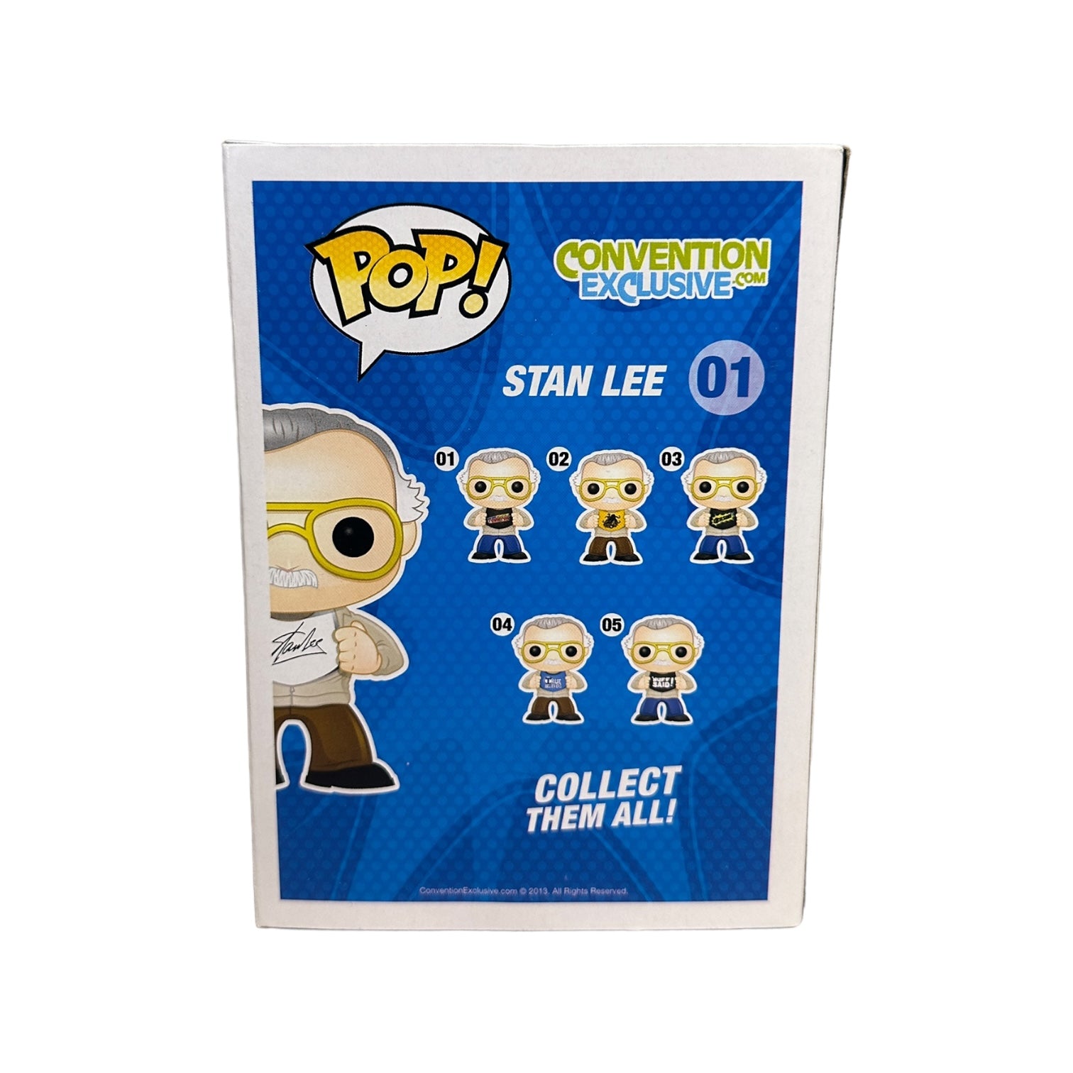 Stan Lee #01 (NYCC) Funko Pop! - ConventionExclusive.com - Show Exclusive LE1000 Pcs - Condition 8.5/10