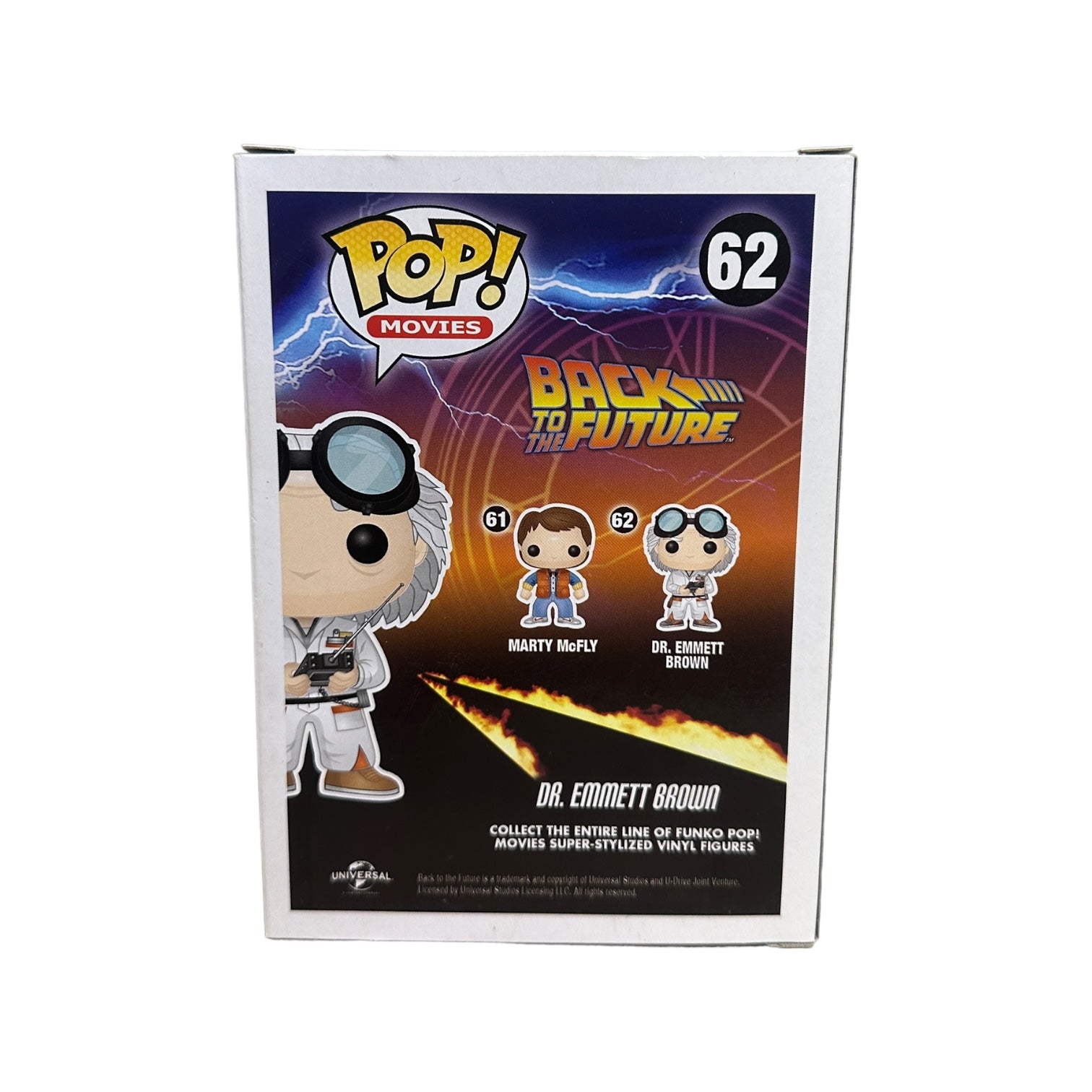 Dr. Emmett Brown #62 (Error) Funko Pop! - Back To The Future - 2013 Pop! - Condition 8/10