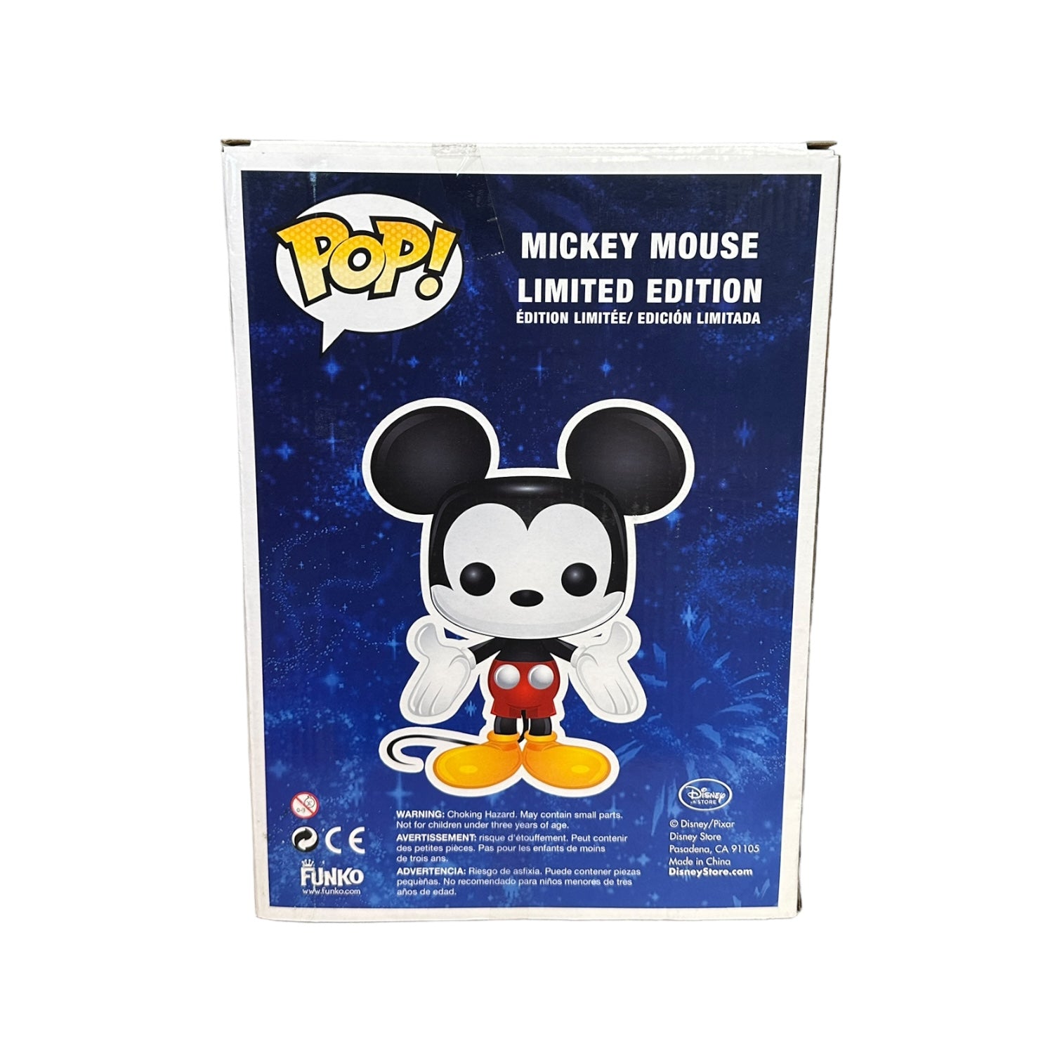 Mickey Mouse (Blue) 9" Funko Pop! - Disney - SDCC 2012 Exclusive LE480 Pcs - Condition 7/10