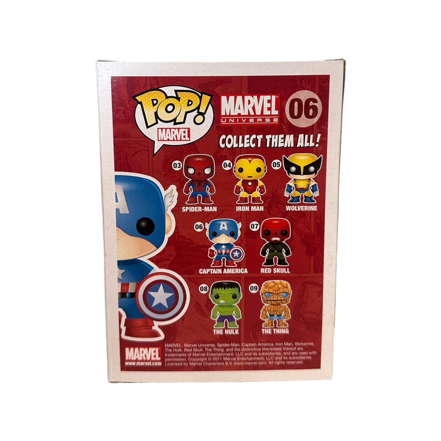 Funko Pop MARVEL Unmasked Captain America 06 Comikaze store exclusive metallic !