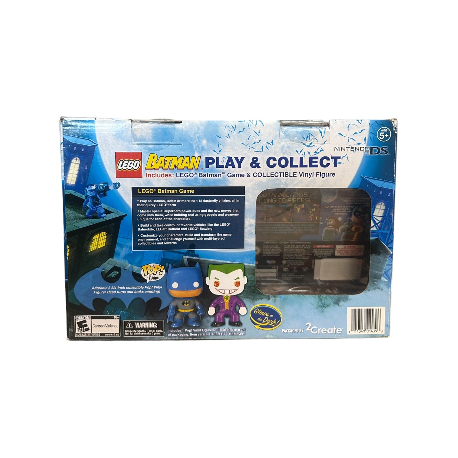 Lego Batman The Joker Play Collect Nintendo DS Glows in the Dark Bundle Heroes Collectible