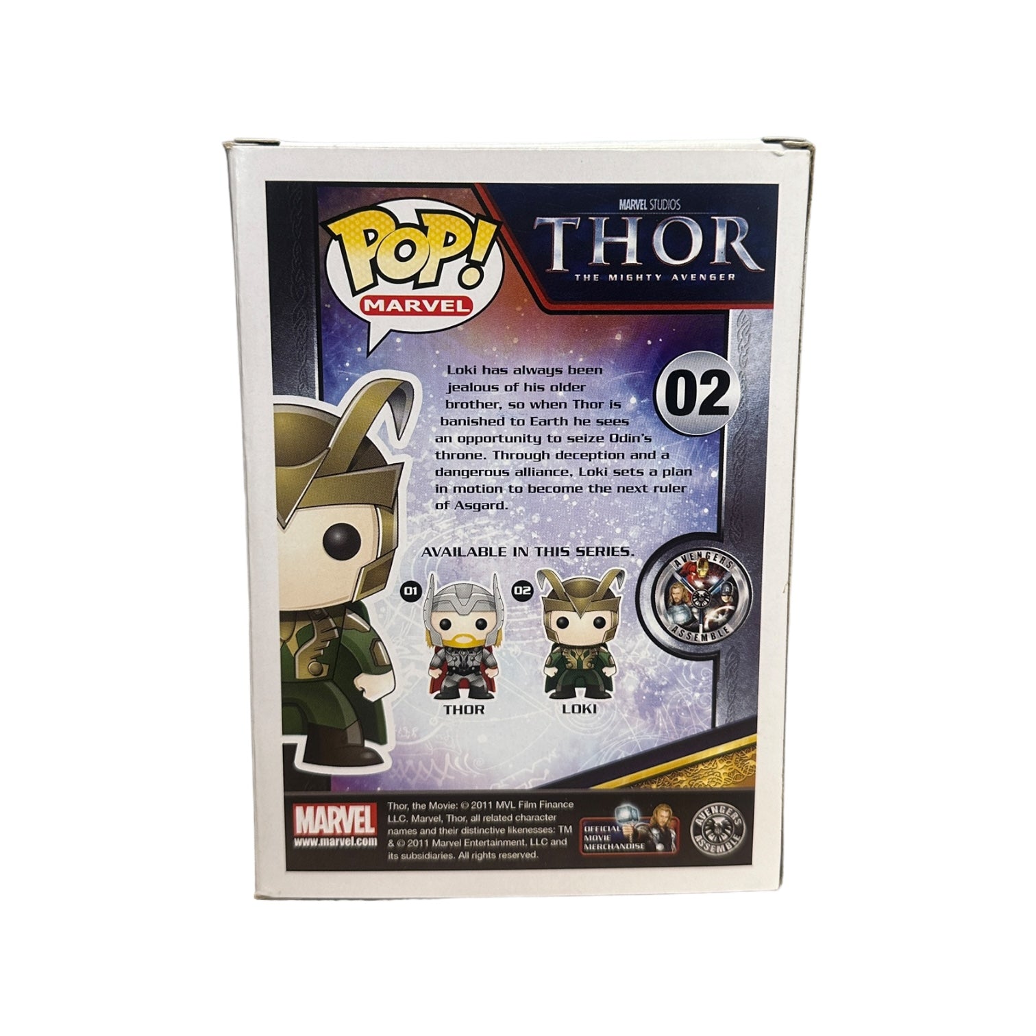 Loki #02 Funko Pop! - Thor: The Mighty Avenger - 2013 Pop! - Condition 8.75/10