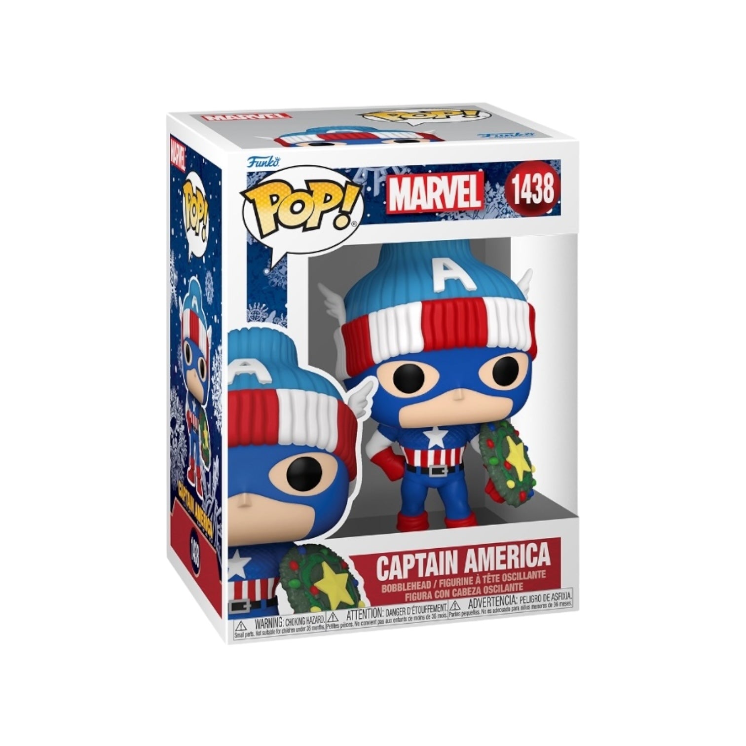 Captain America #1438 Funko Pop - Marvel Holiday