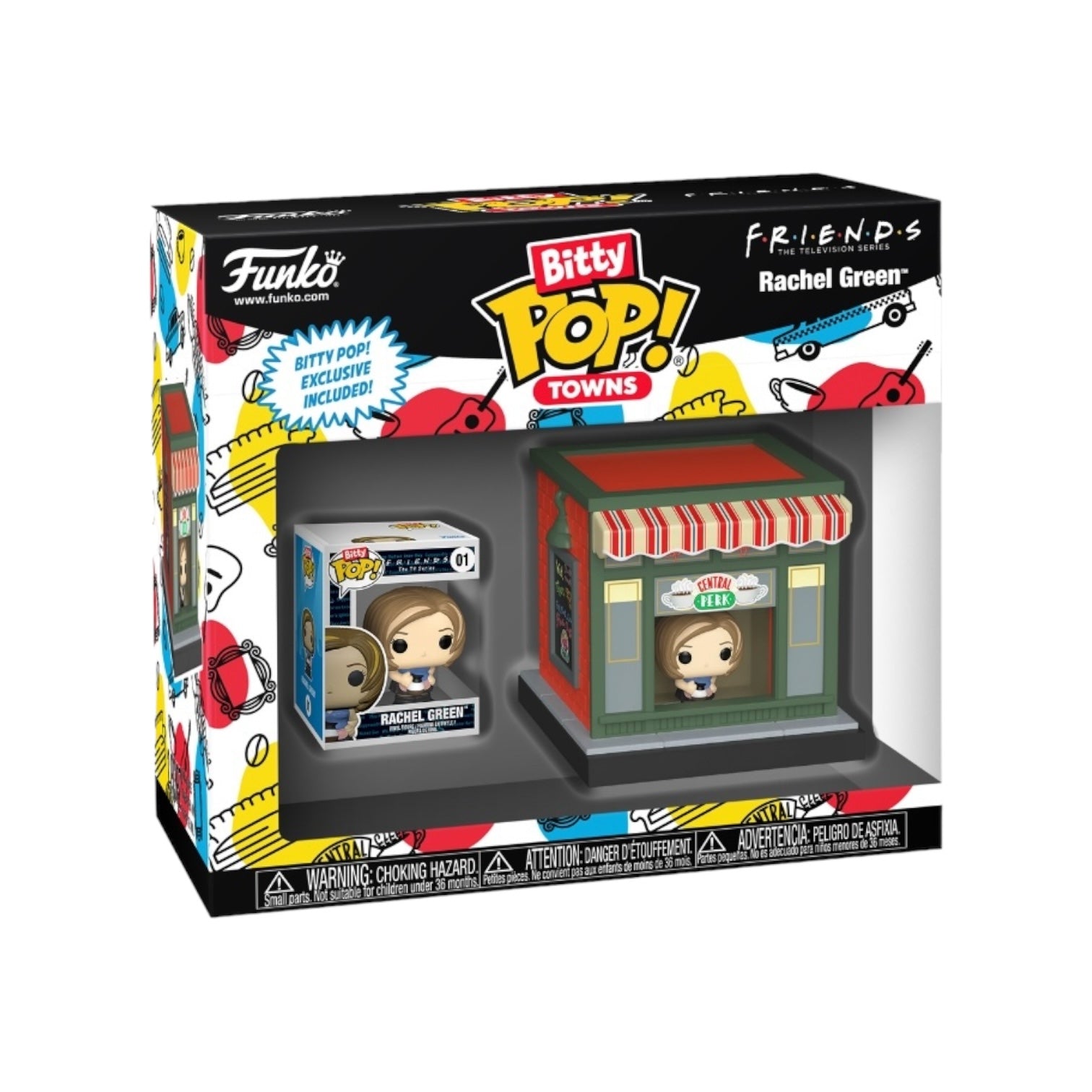 Rachel Green with Central Perk Coffee Shop Funko Bitty Pop Town - Friends - Coming Soon