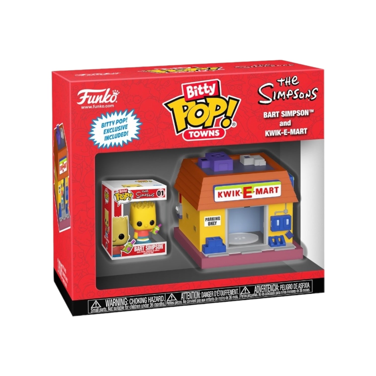 Bart Simpson and Kwik-E-Mart Funko Bitty Pop Town - The Simpsons