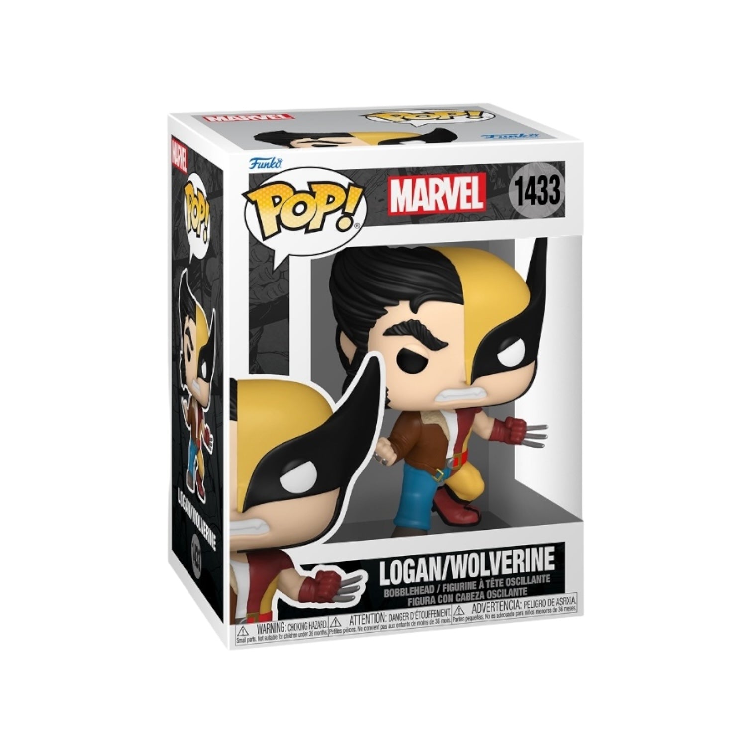 Logan/Wolverine #1433 Funko Pop!  - Marvel Split Character