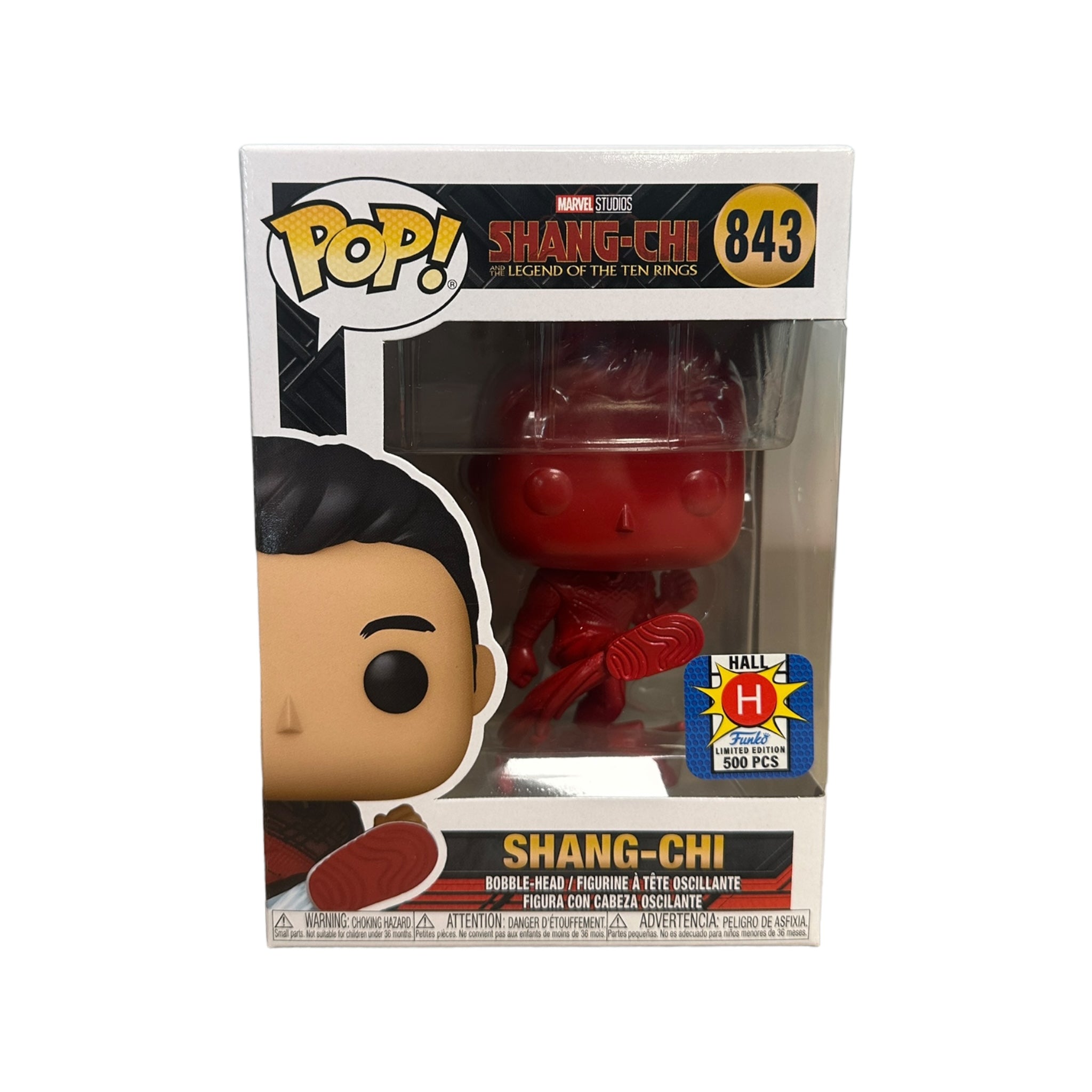 Shang-Chi #843 (Red) Funko Pop! - Shang-Chi and The Legend of The Ten Rings - Hall H Exclusive LE500 Pcs - Condition 9/10