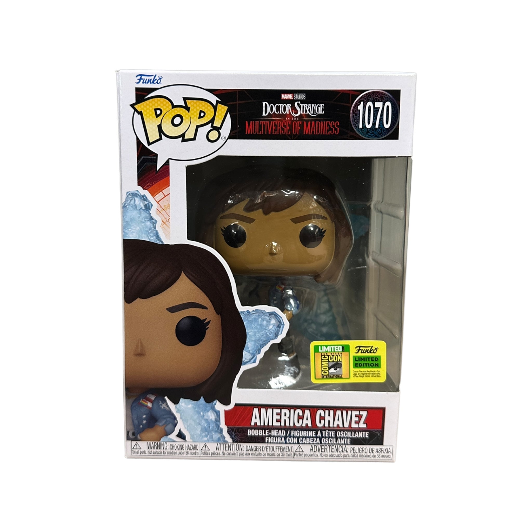 America Chavez #1070 (w/ Star Portal) Funko Pop! - Doctor Strange in The Multiverse of Madness - SDCC 2022 Official Convention Exclusive - Condition 9/10