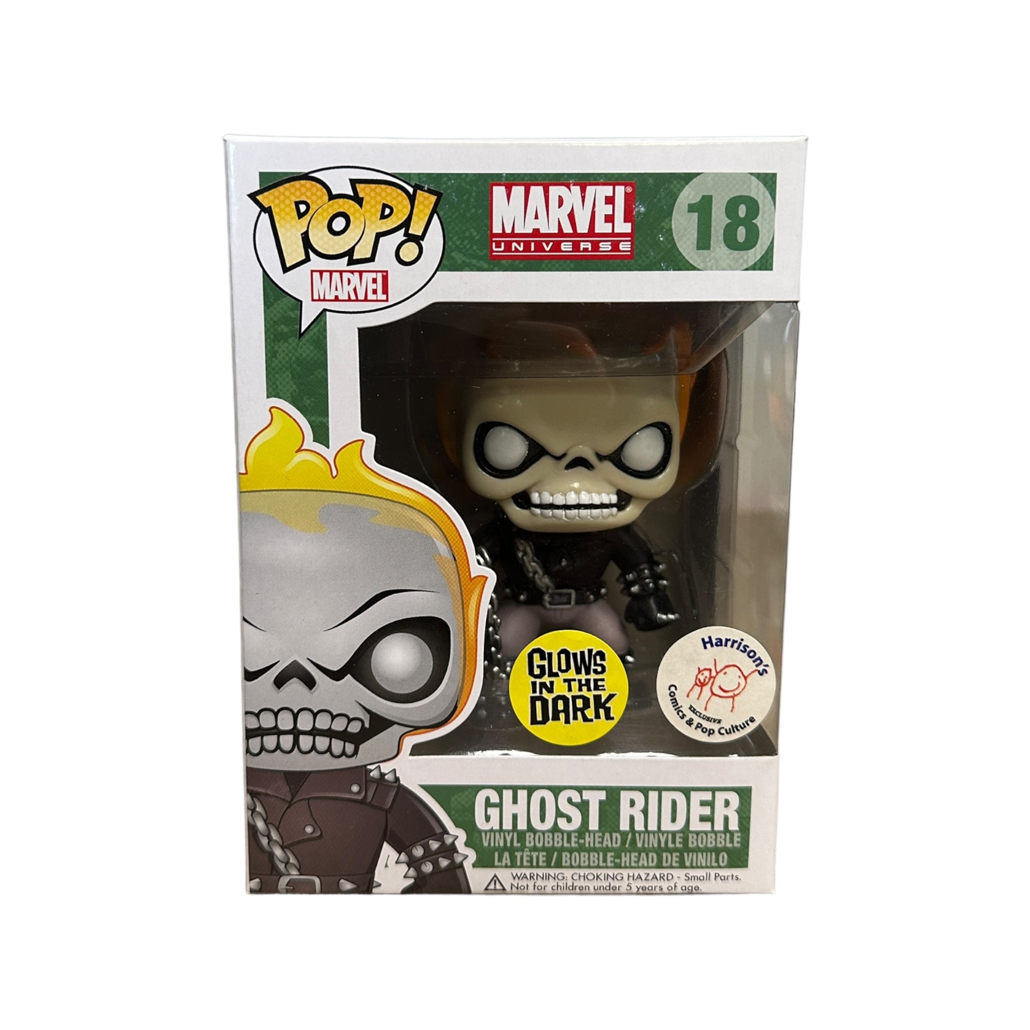 Ghost Rider #18 (Glows in the Dark) Funko Pop! - Marvel Universe - Harrison's Comics & Pop Culture Exclusive - Condition 8.75/10