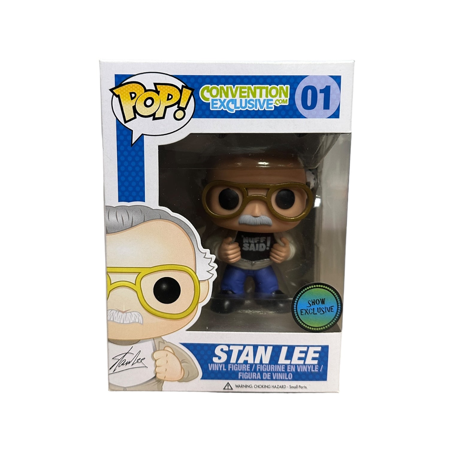 Stan Lee #01 (Nuff Said) Funko Pop! - ConventionExclusive.com - Show Exclusive LE1000 Pcs - Condition 8.5/10