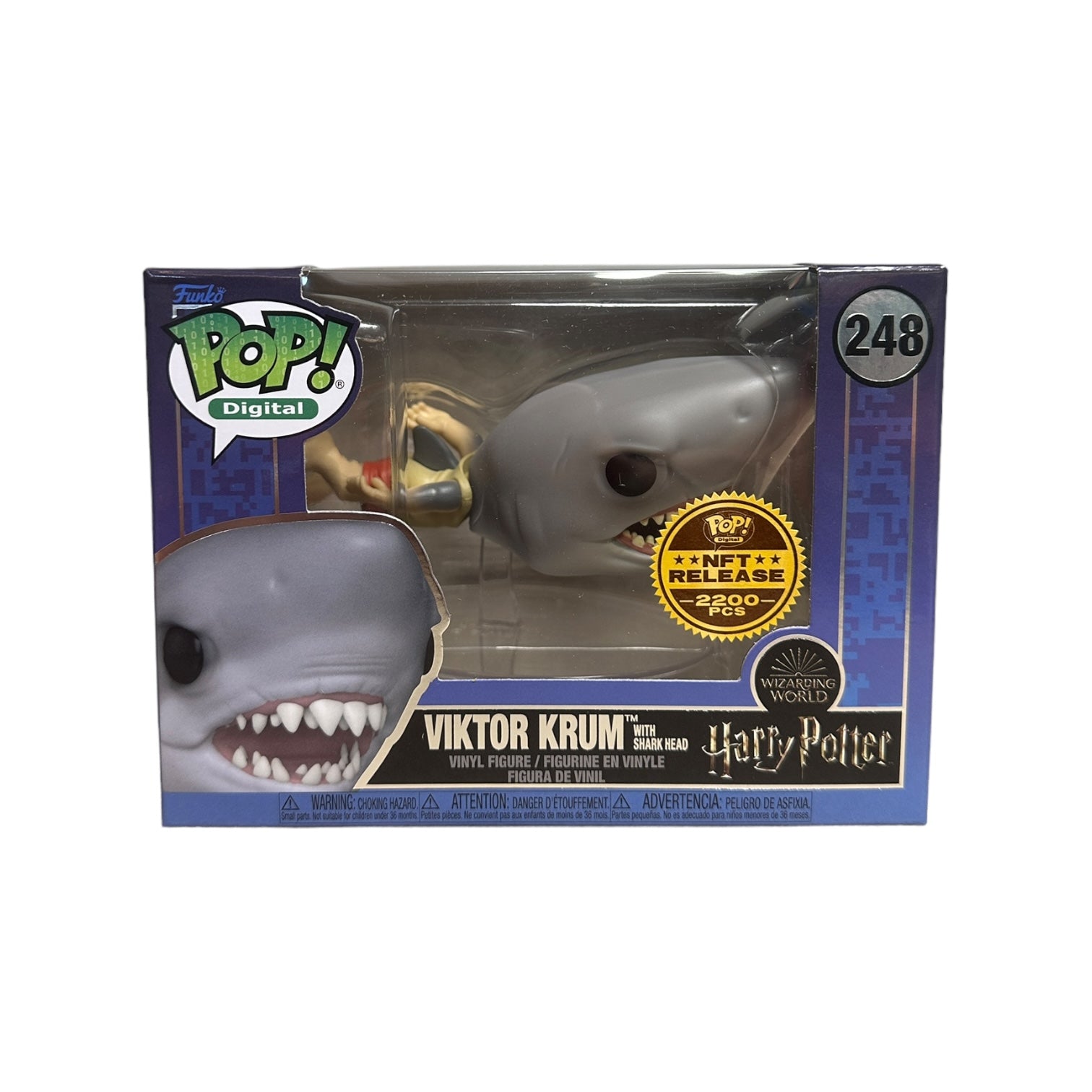Viktor Krum with Shark Head #248 Funko Pop! - Harry Potter - NFT Release Exclusive LE2200 Pcs - Condition 9/10