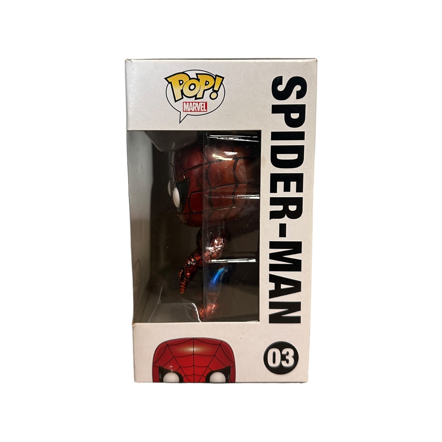 Spider-Man #03 (Metallic) Funko Pop! - Marvel Universe - SDCC 2011 Exclusive LE480 Pcs - Condition 7.5/10