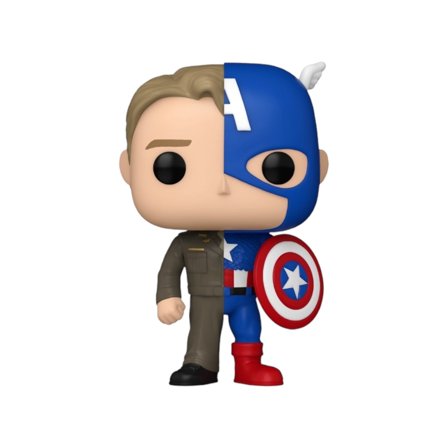 Steve Rogers / Captain America #1431 Funko Pop!  - Marvel Split Character - PREORDER