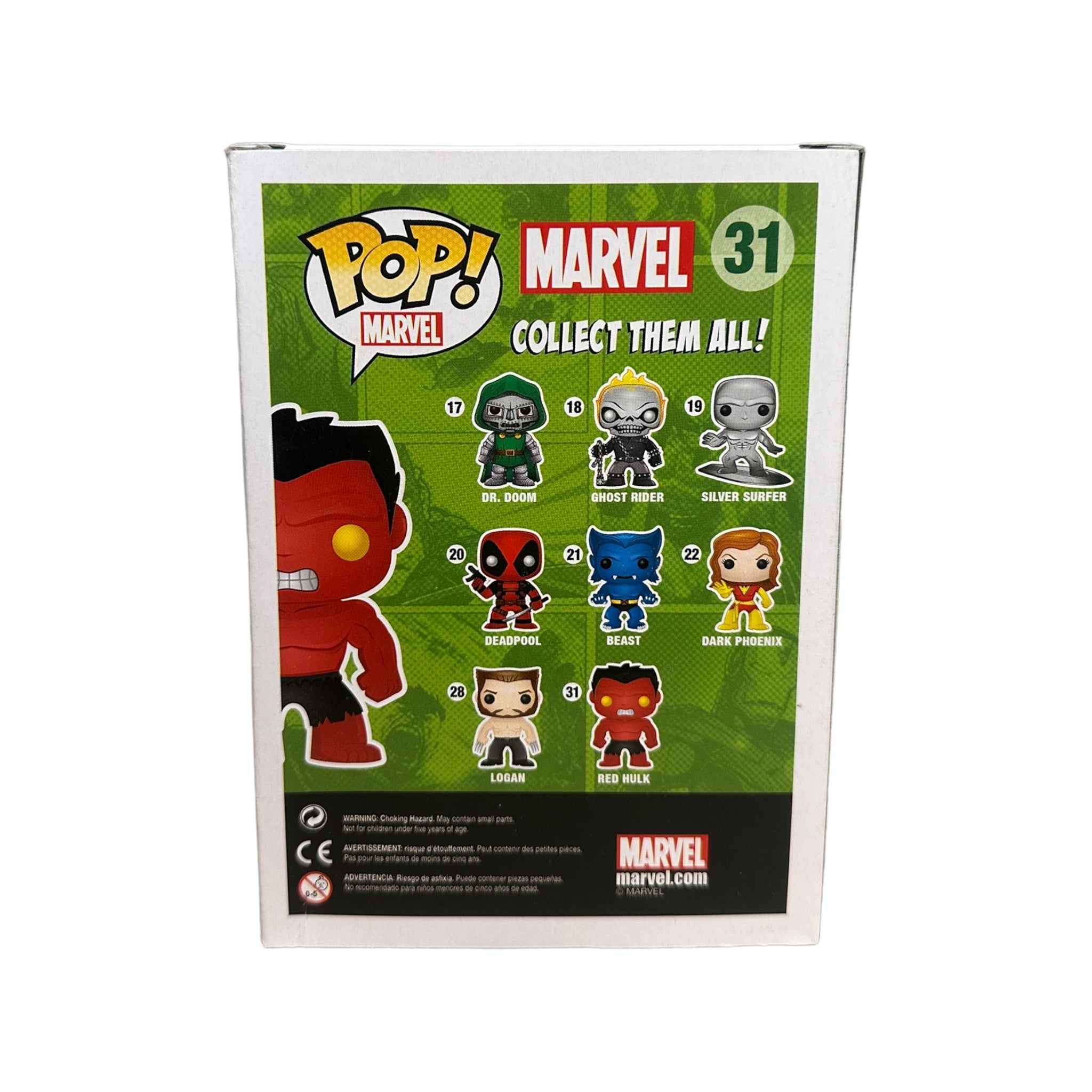 Red Hulk #31 (Metallic) Funko Pop! - Marvel - SDCC 2013 Exclusive LE480 Pcs - Condition 7.5/10