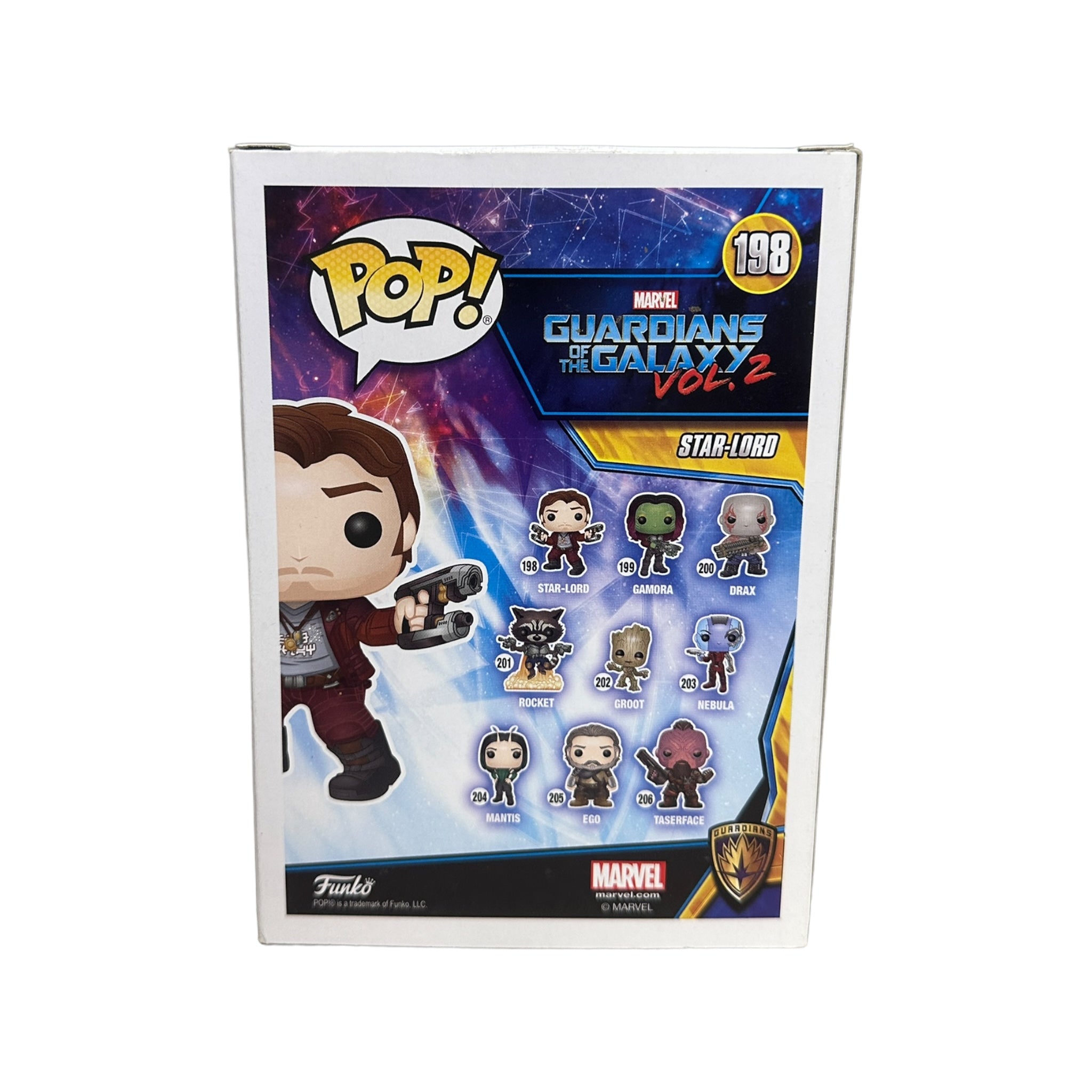 Star-Lord #198 (Masked Chase) Funko Pop! - Guardians of The Galaxy Vol. 2 - Condition 8/10