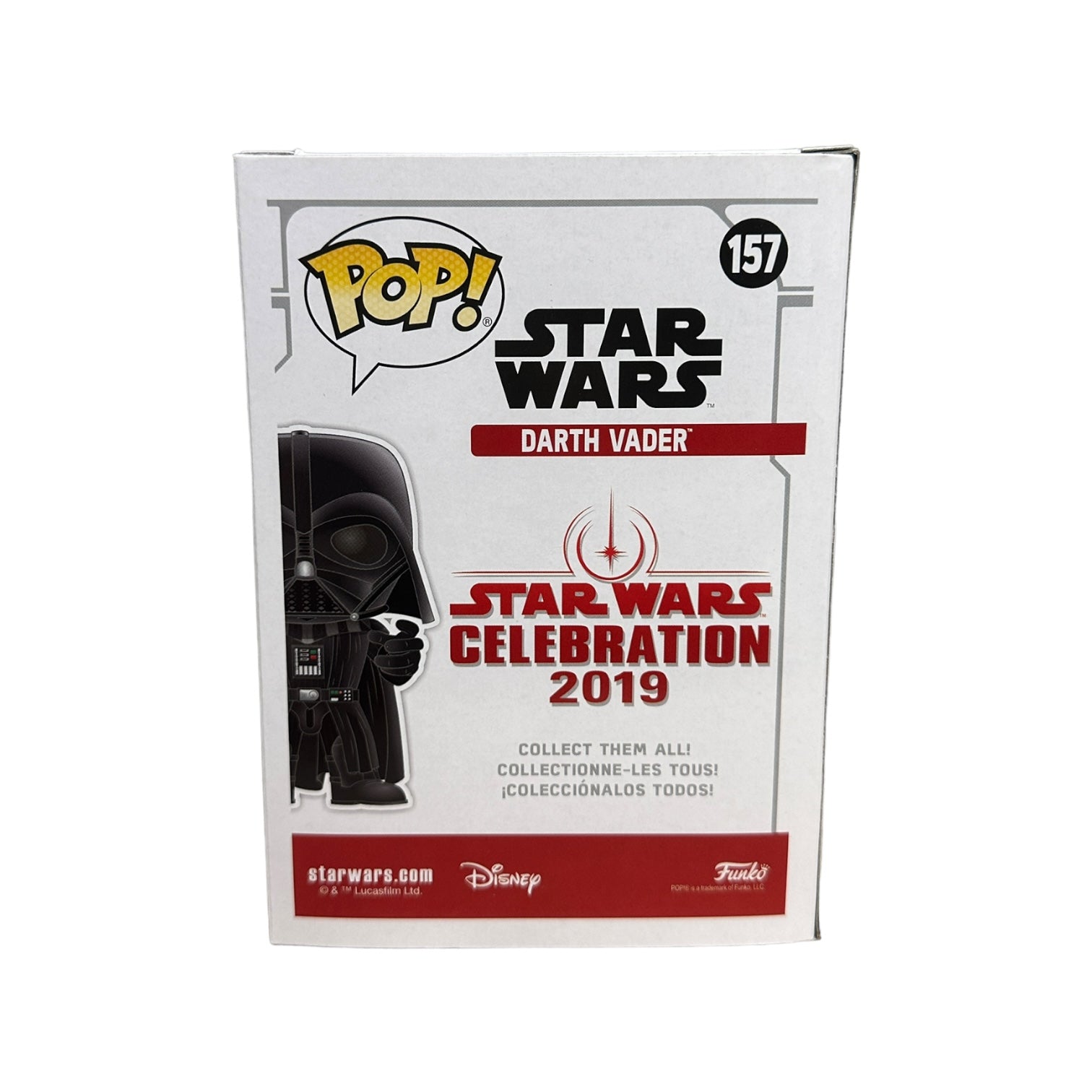 Darth Vader #157 (Blue Chrome) Funko Pop! - Star Wars - Star Wars Celebration Chicago 2019 Exclusive LE2500 Pcs - Condition 8.75/10