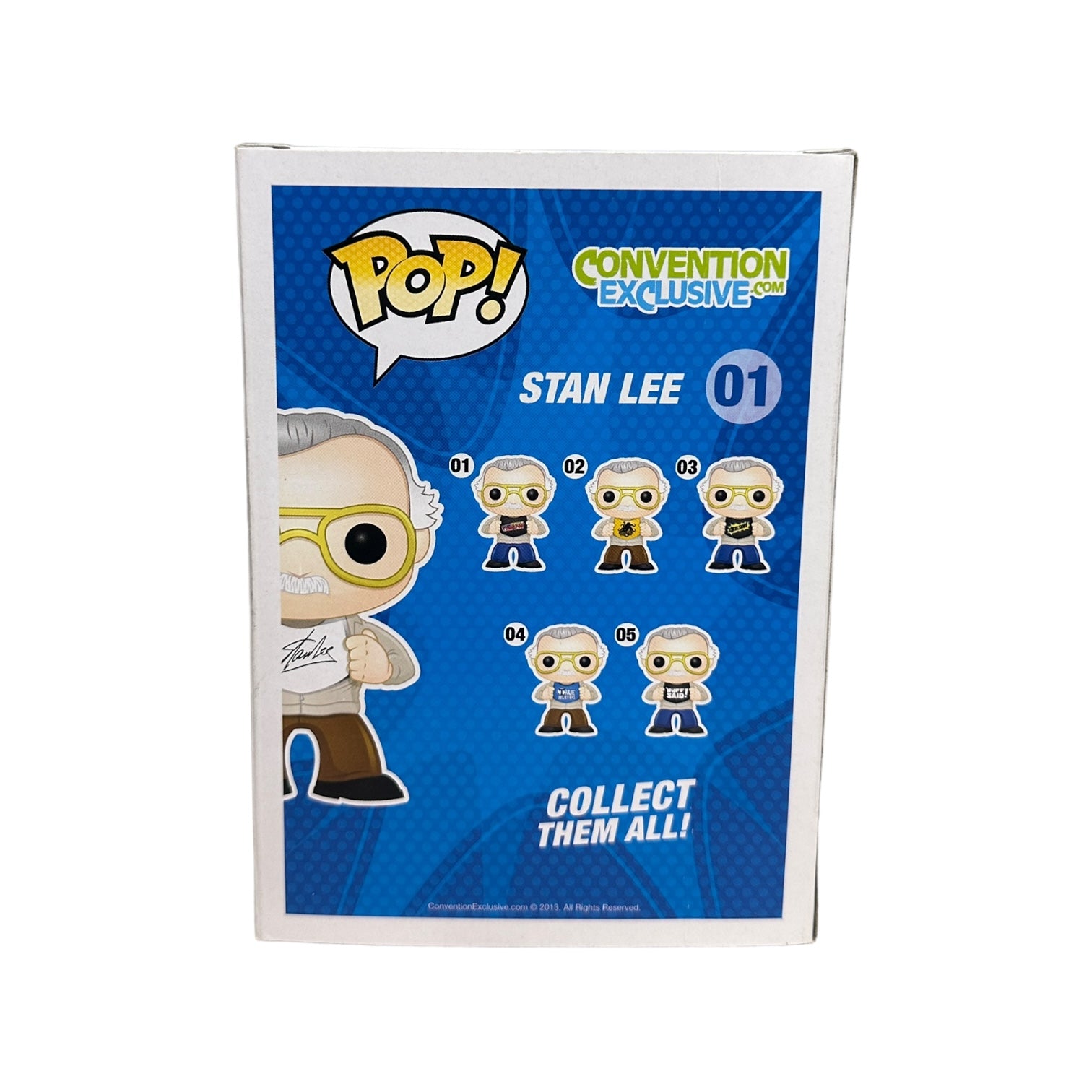 Stan Lee #01 (Nuff Said) Funko Pop! - ConventionExclusive.com - Show Exclusive LE1000 Pcs - Condition 8.5/10