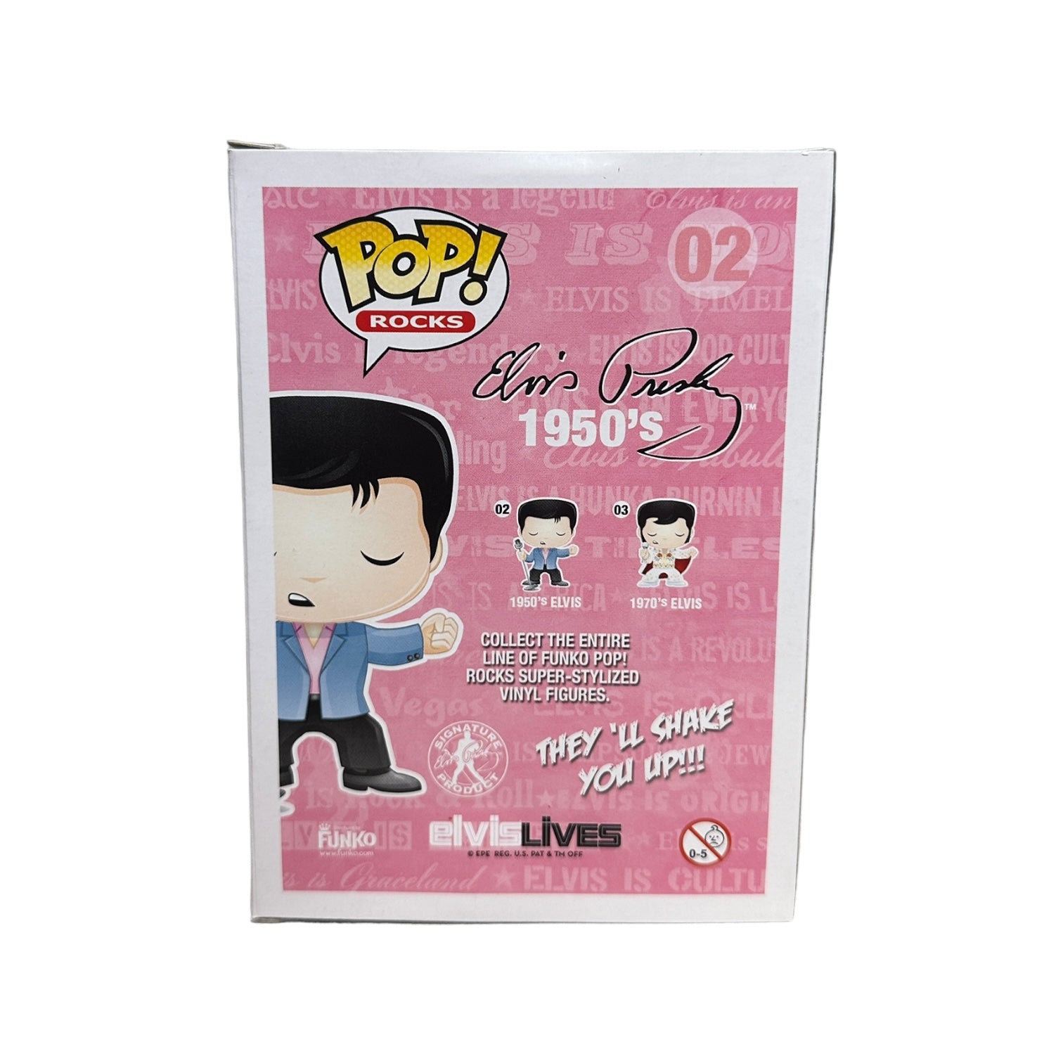 1950's Elvis #02 Funko Pop! - Rocks - 2011 Pop! - Condition 7.5/10